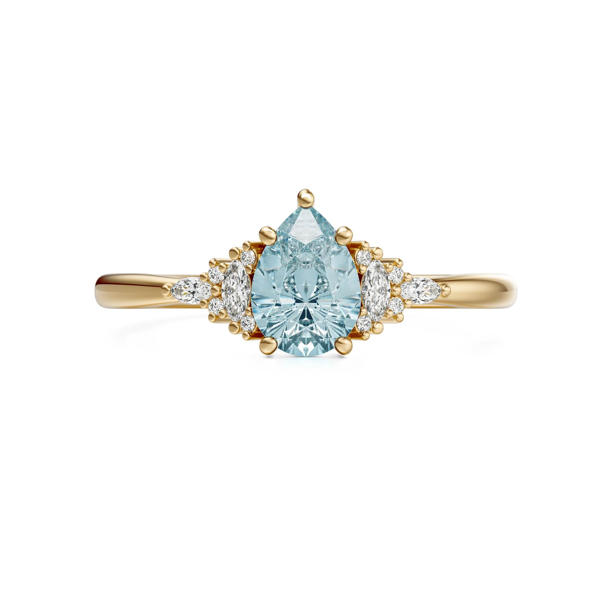 The Mini Maeve Ring | Aquamarine