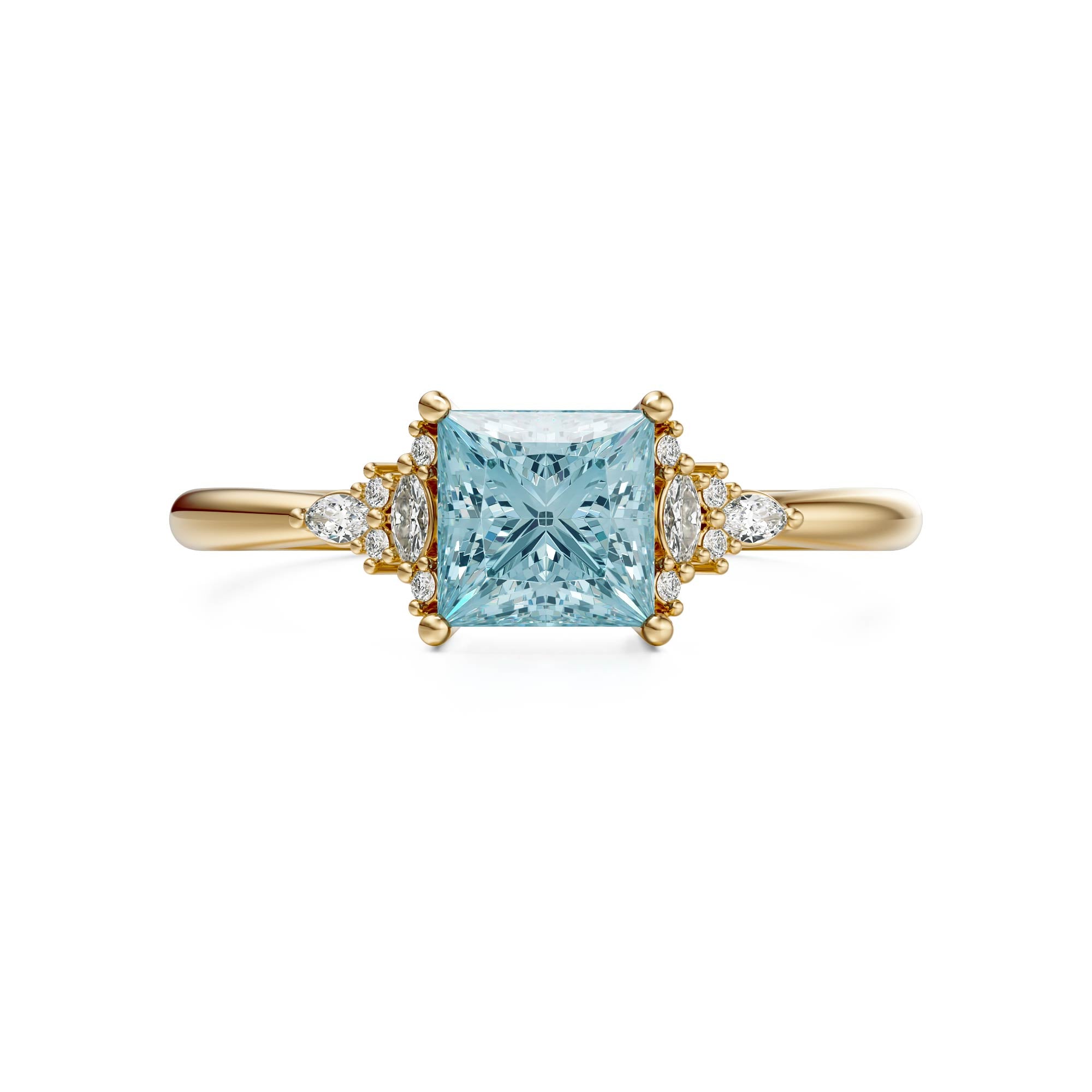 The Mini Maeve Ring | Aquamarine