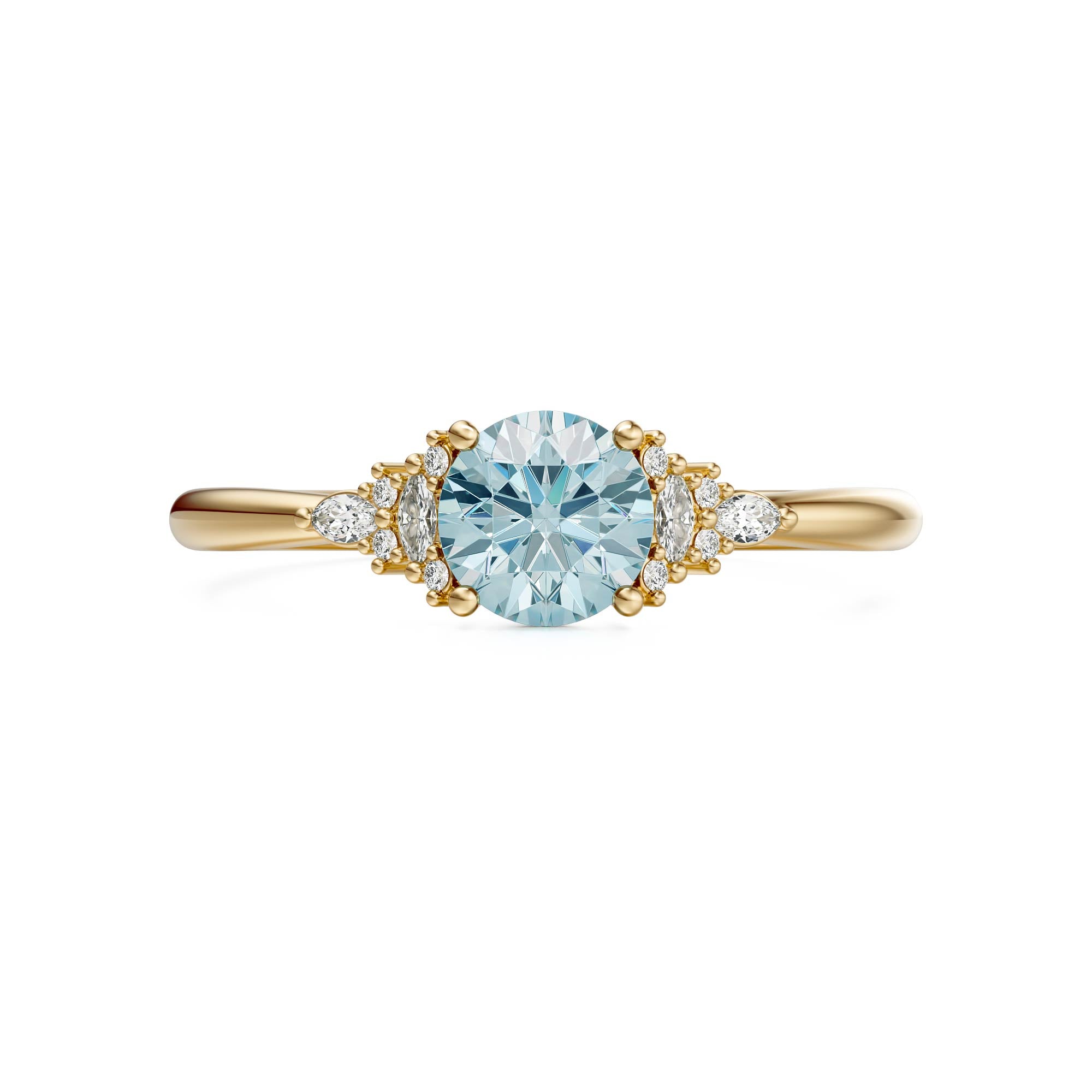 The Mini Maeve Ring | Aquamarine