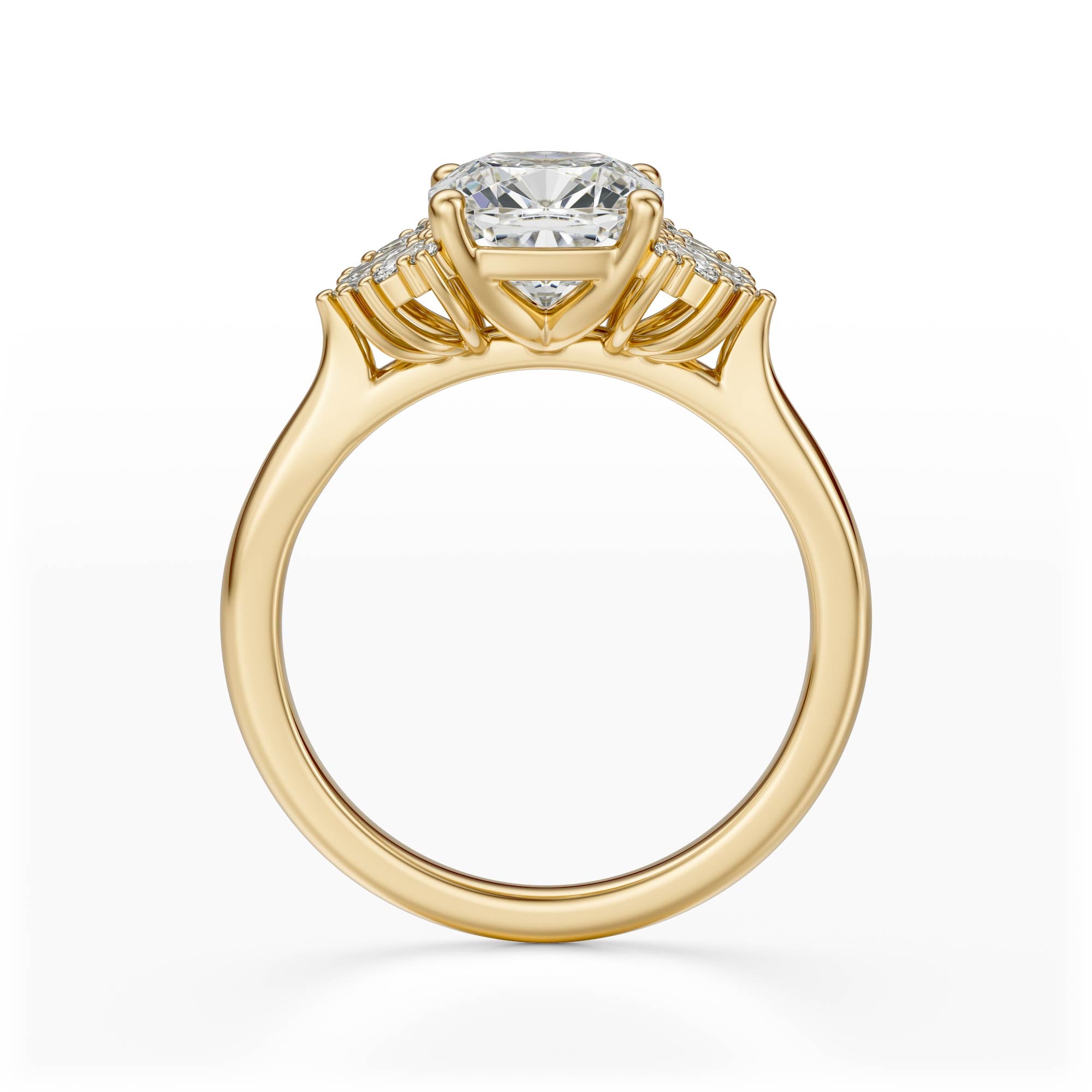 The Ambrosia Ring | Cushion | Setting Only - Lavender Creek Gems