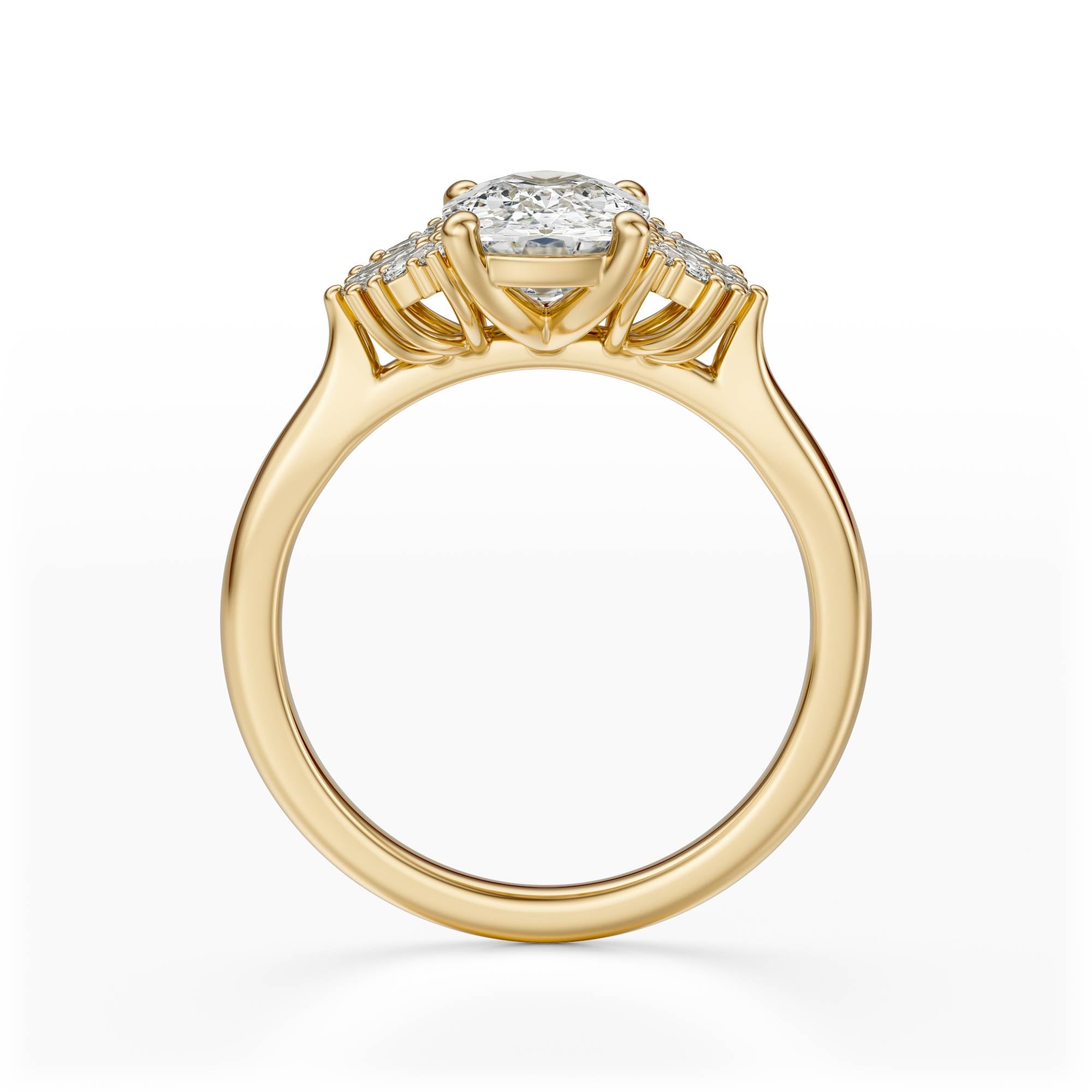 The Ambrosia Ring | Elongated Cushion - Lavender Creek Gems