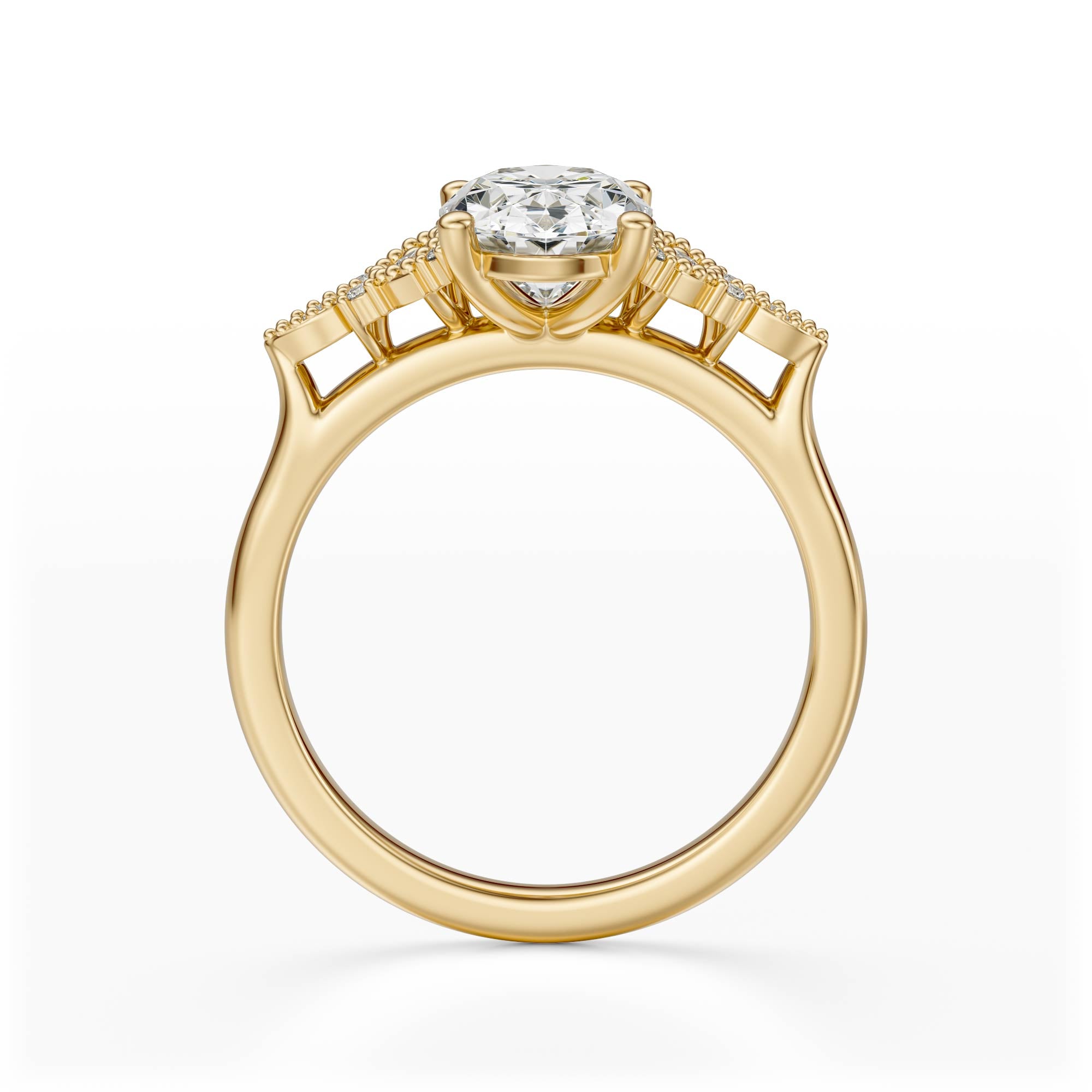 The Art Deco Maeve Ring | Oval - Lavender Creek Gems
