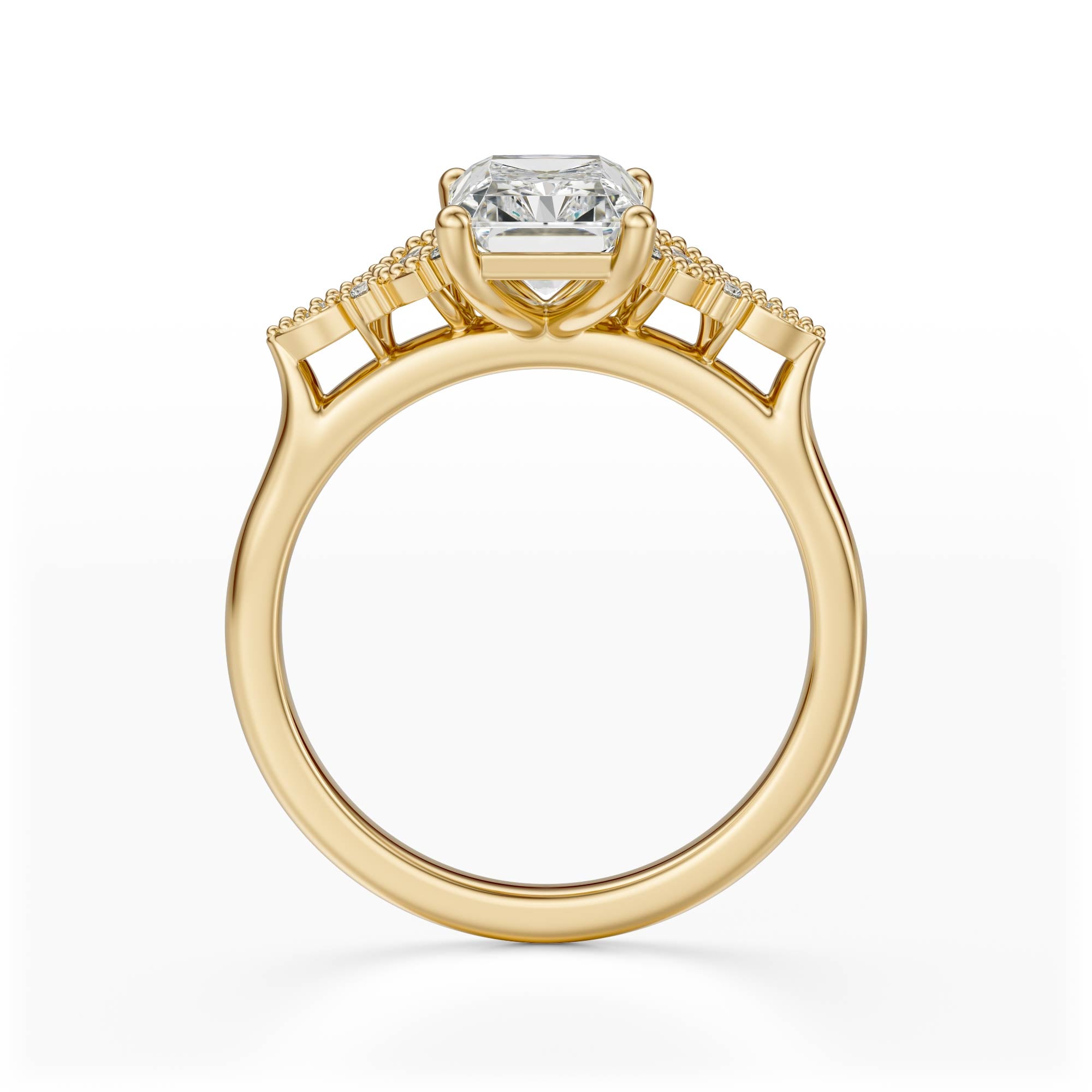 The Art Deco Maeve Ring | Radiant - Lavender Creek Gems