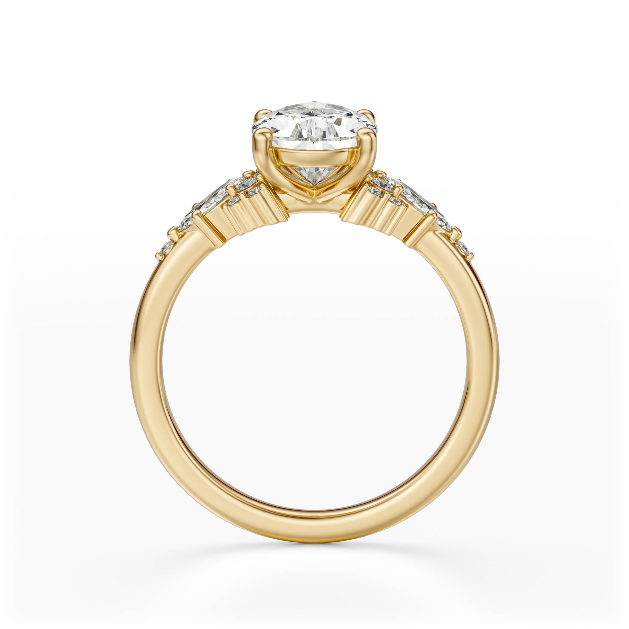 The Ascendant Ring | Pear - Lavender Creek Gems