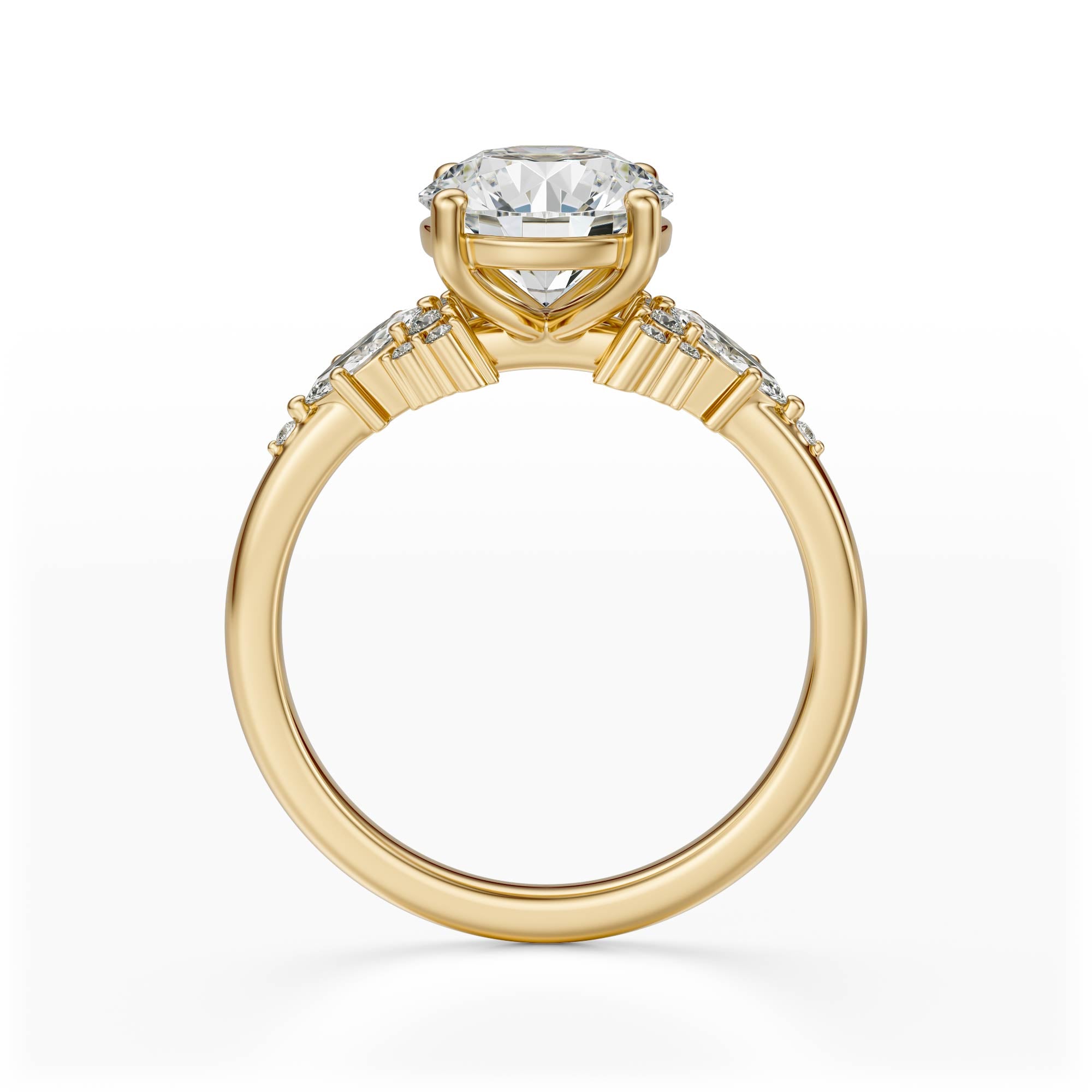 The Ascendant Ring | Round | Setting Only - Lavender Creek Gems