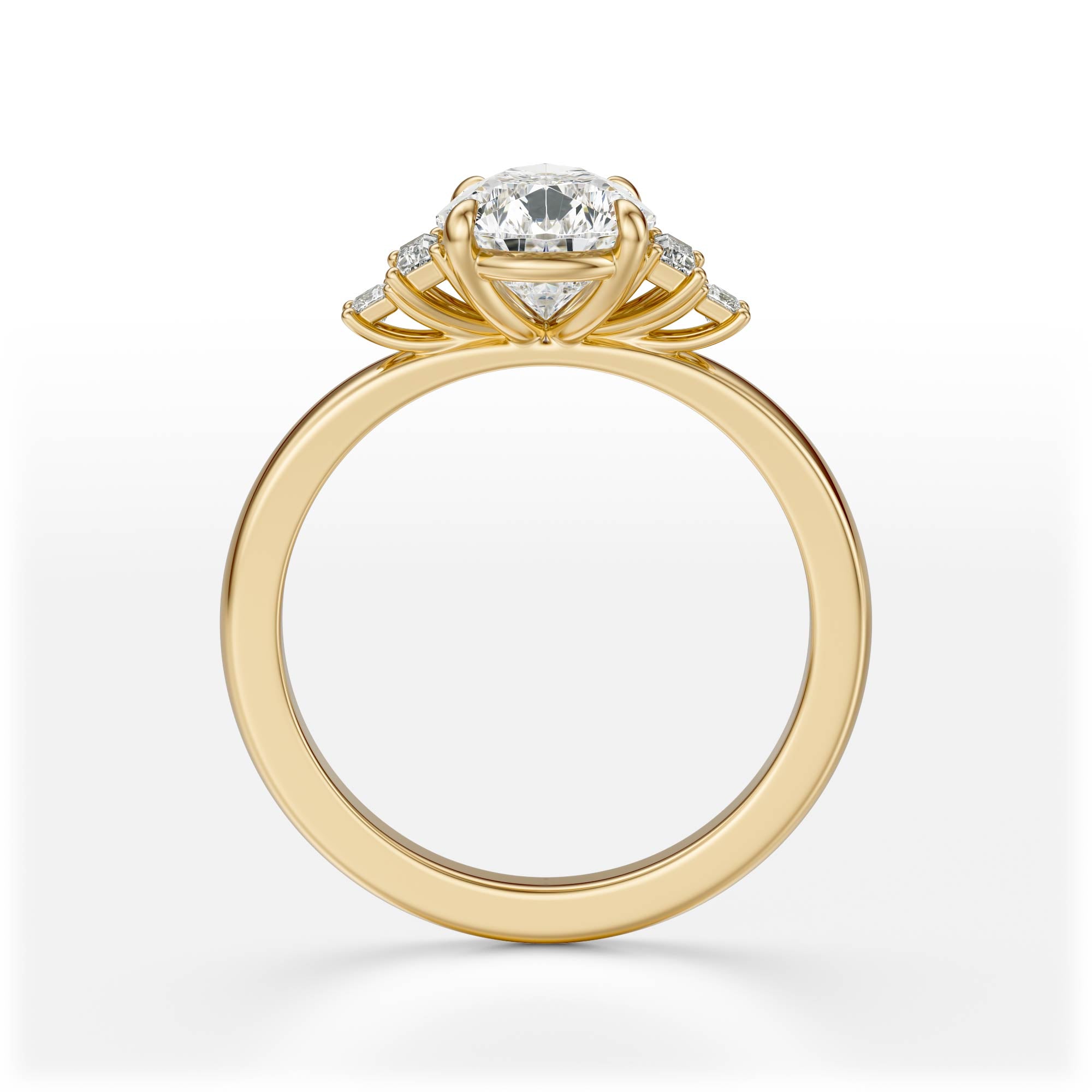 The Elevated Mira Ring | Pear | Setting Only