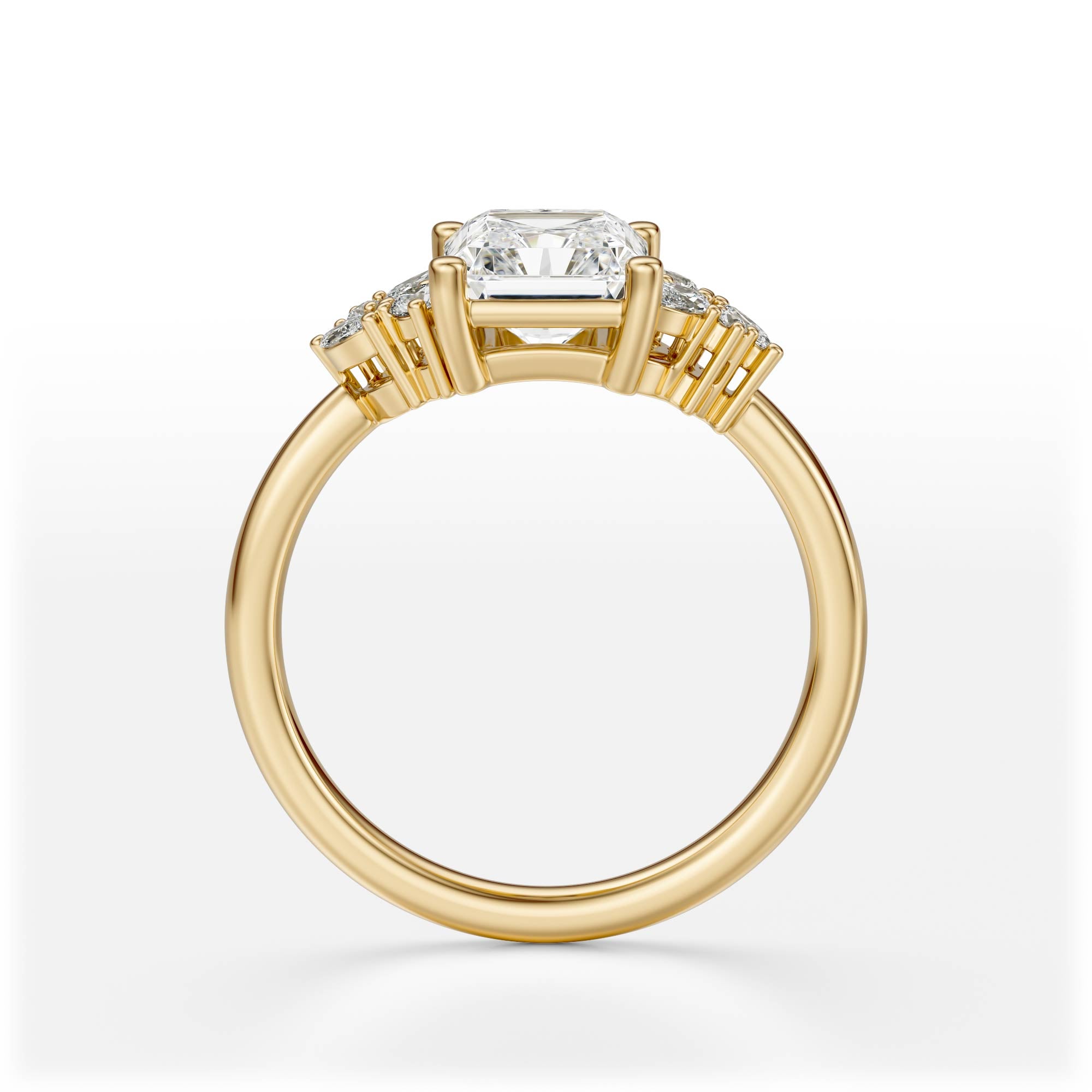 The Laurel Ring | Radiant | Setting Only