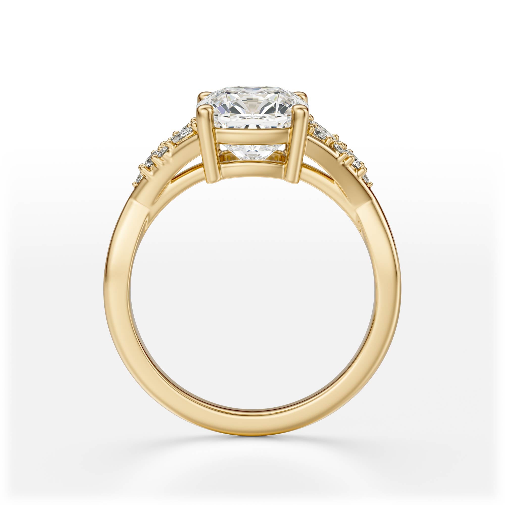 The Lyria Ring | Cushion | Setting Only