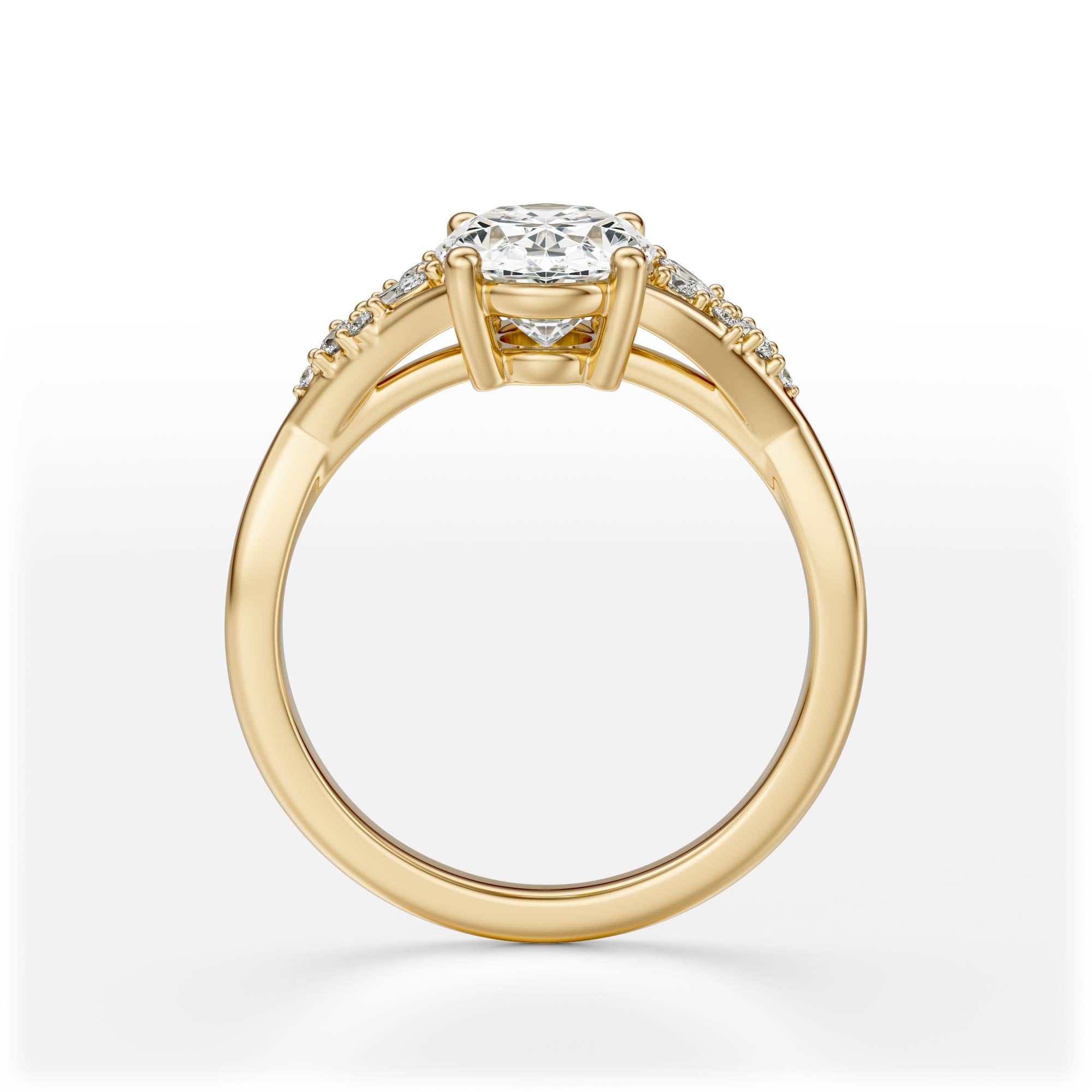 The Lyria Ring | Oval | Setting Only