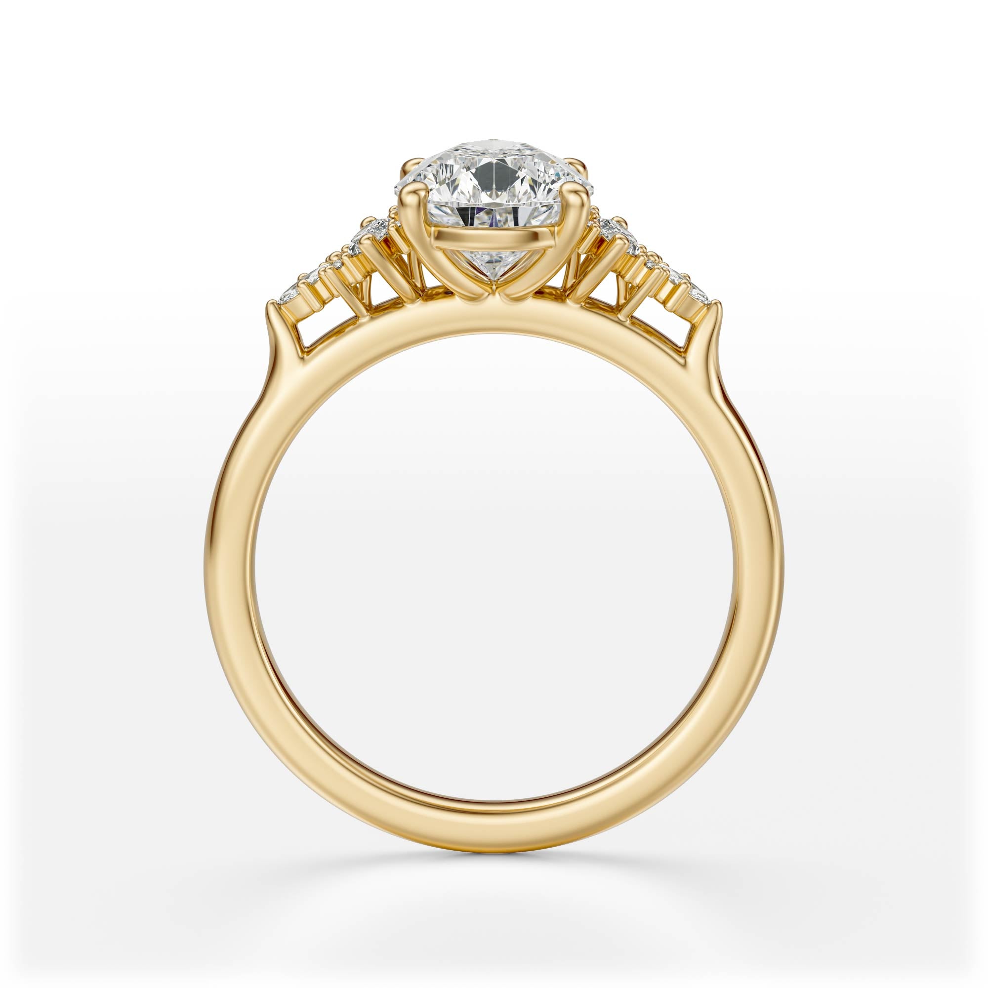 The Maeve Ring | Pear | Setting Only