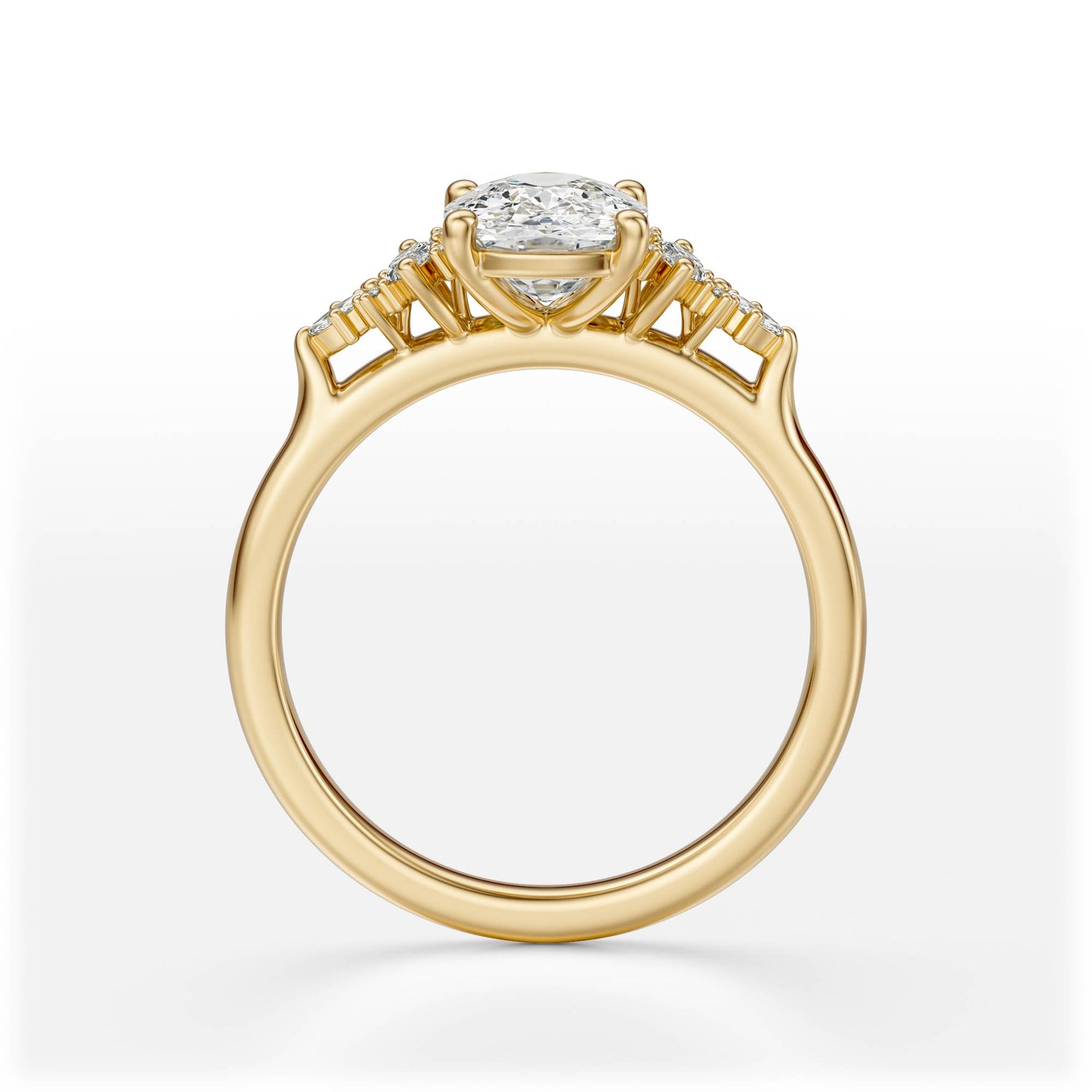 The Maeve Ring | Elongated Cushion | Setting Only - Lavender Creek Gems