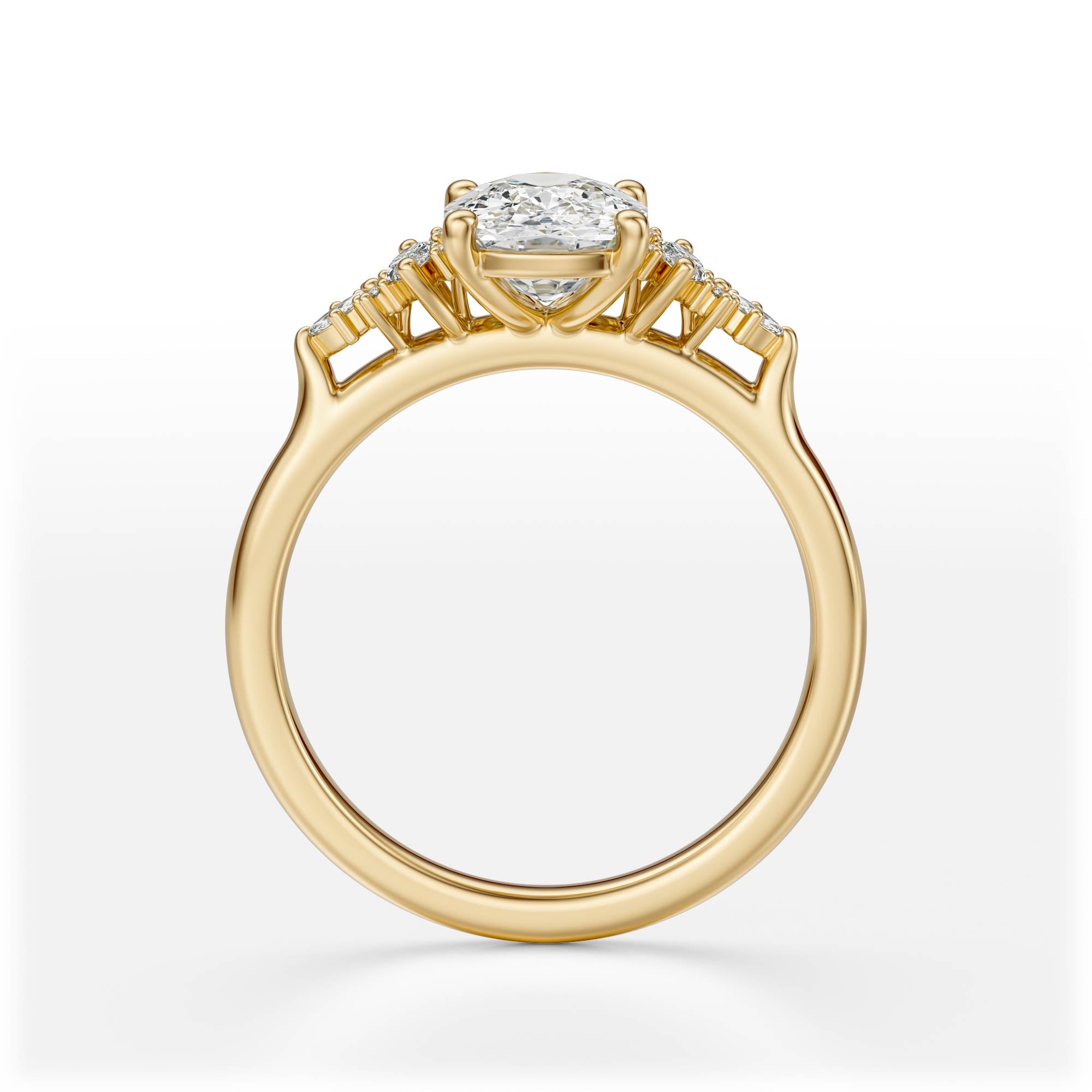 The Maeve Ring | Elongated Cushion | Setting Only