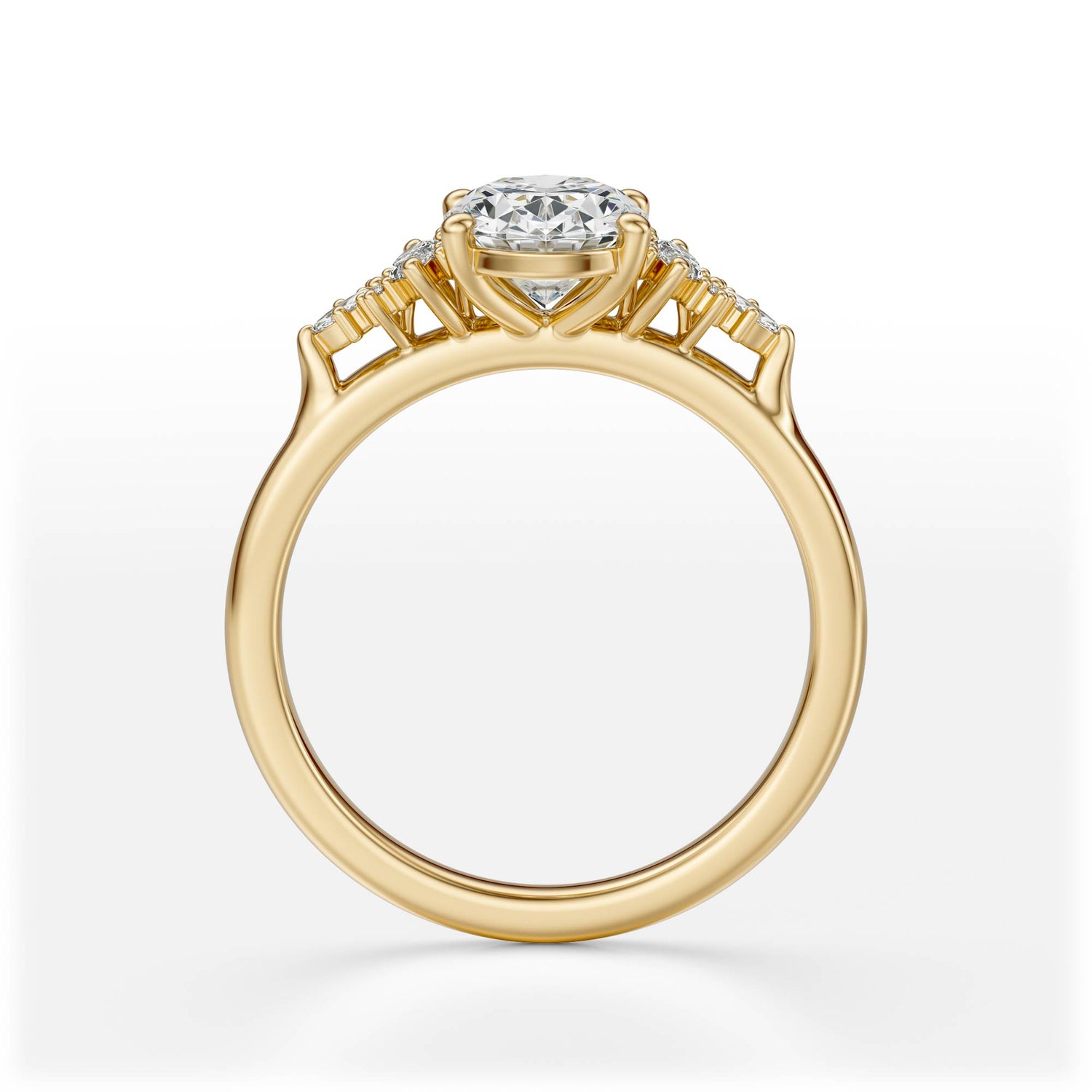 The Maeve Ring | Oval | Setting Only - Lavender Creek Gems