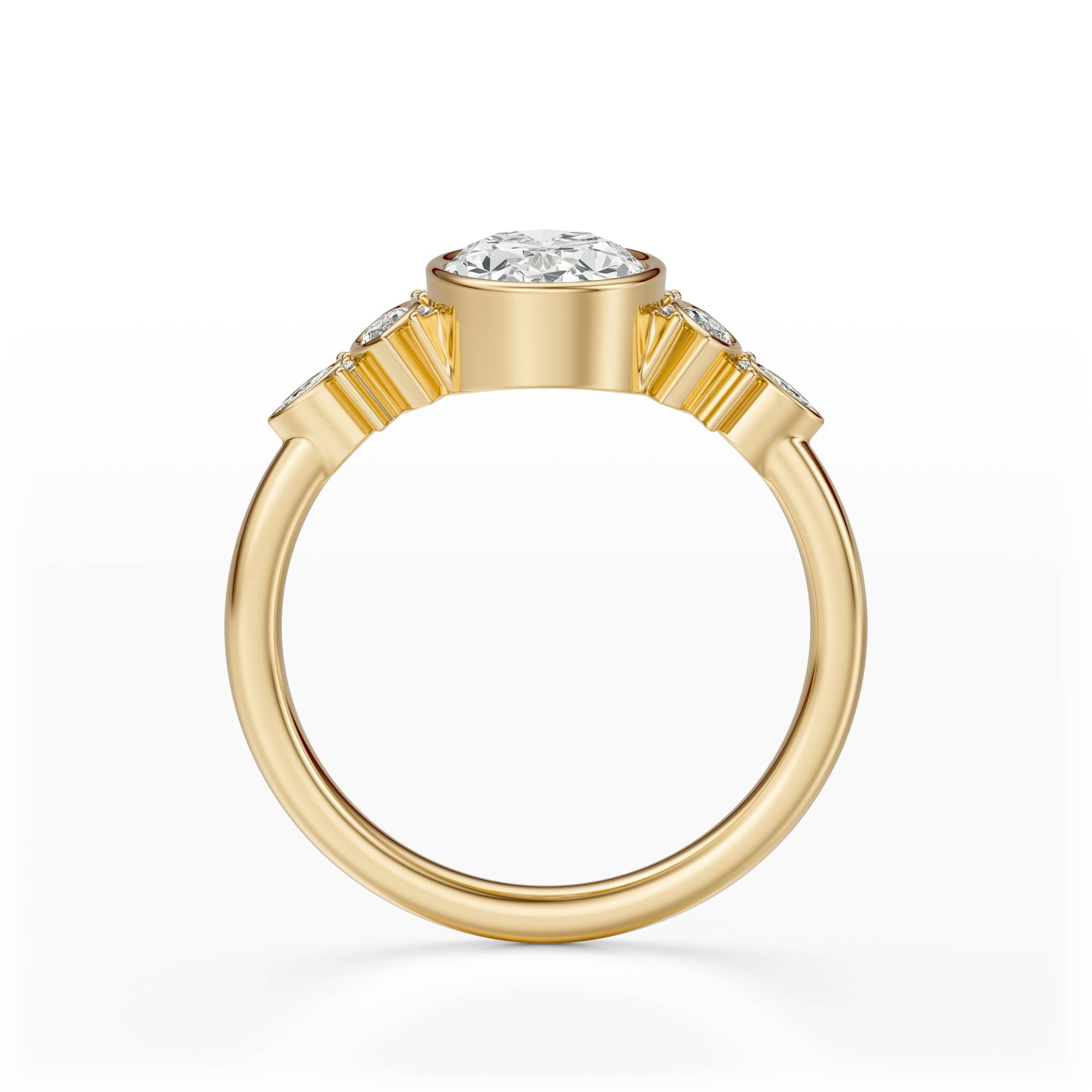 The All Bezel Maeve Ring | Oval