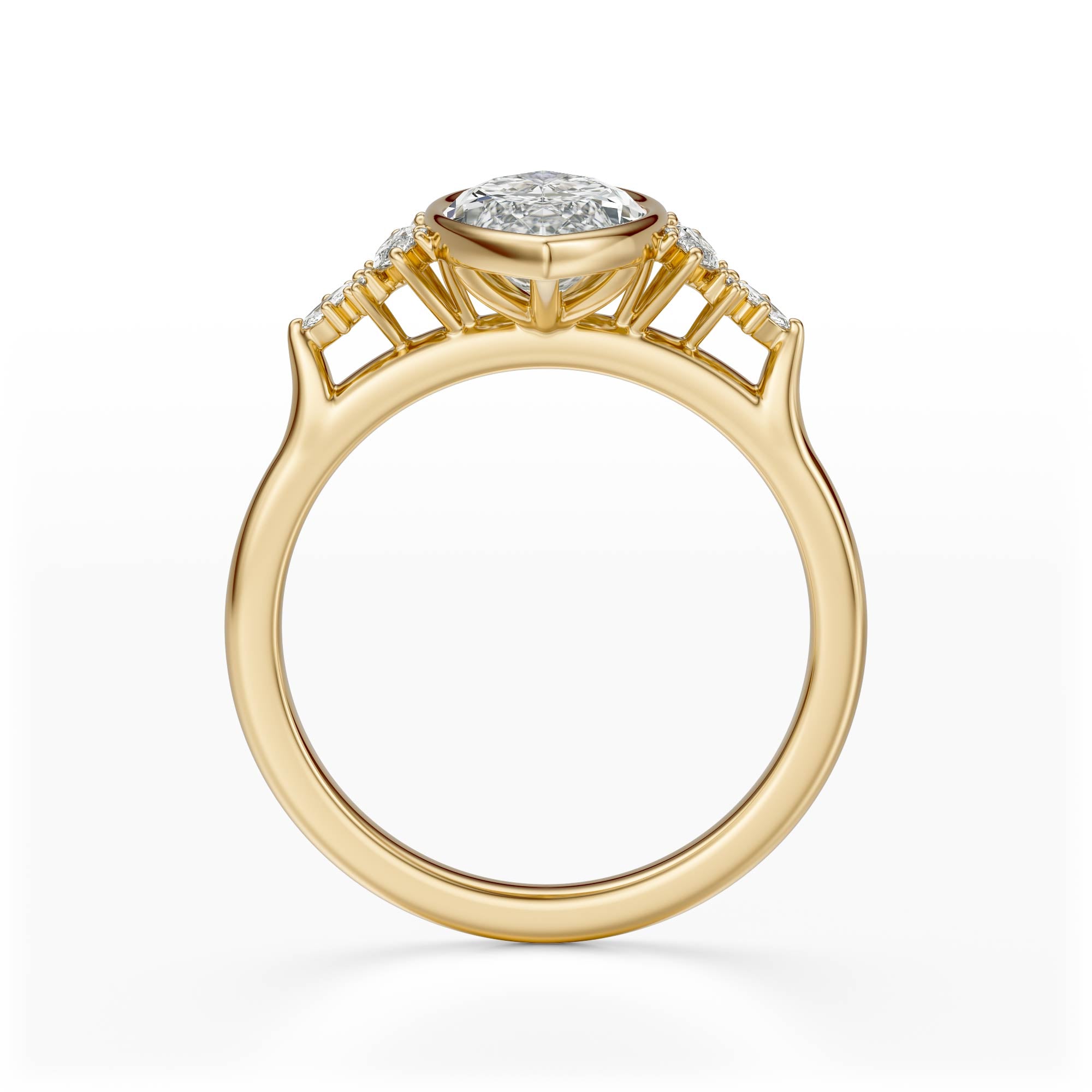 The Bezel Maeve Ring | Marquise | Setting Only