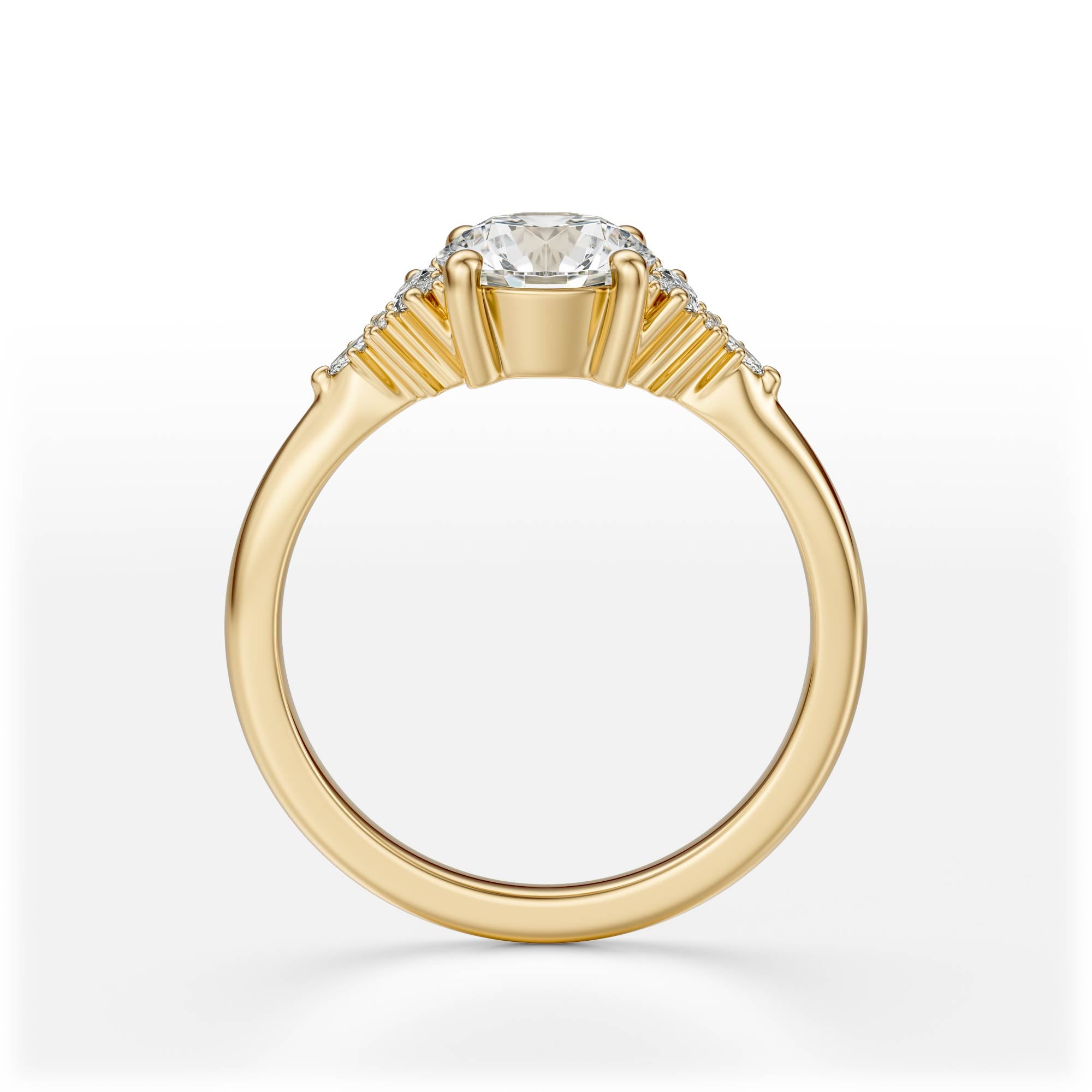 The Low Maeve Ring | Round| Setting Only