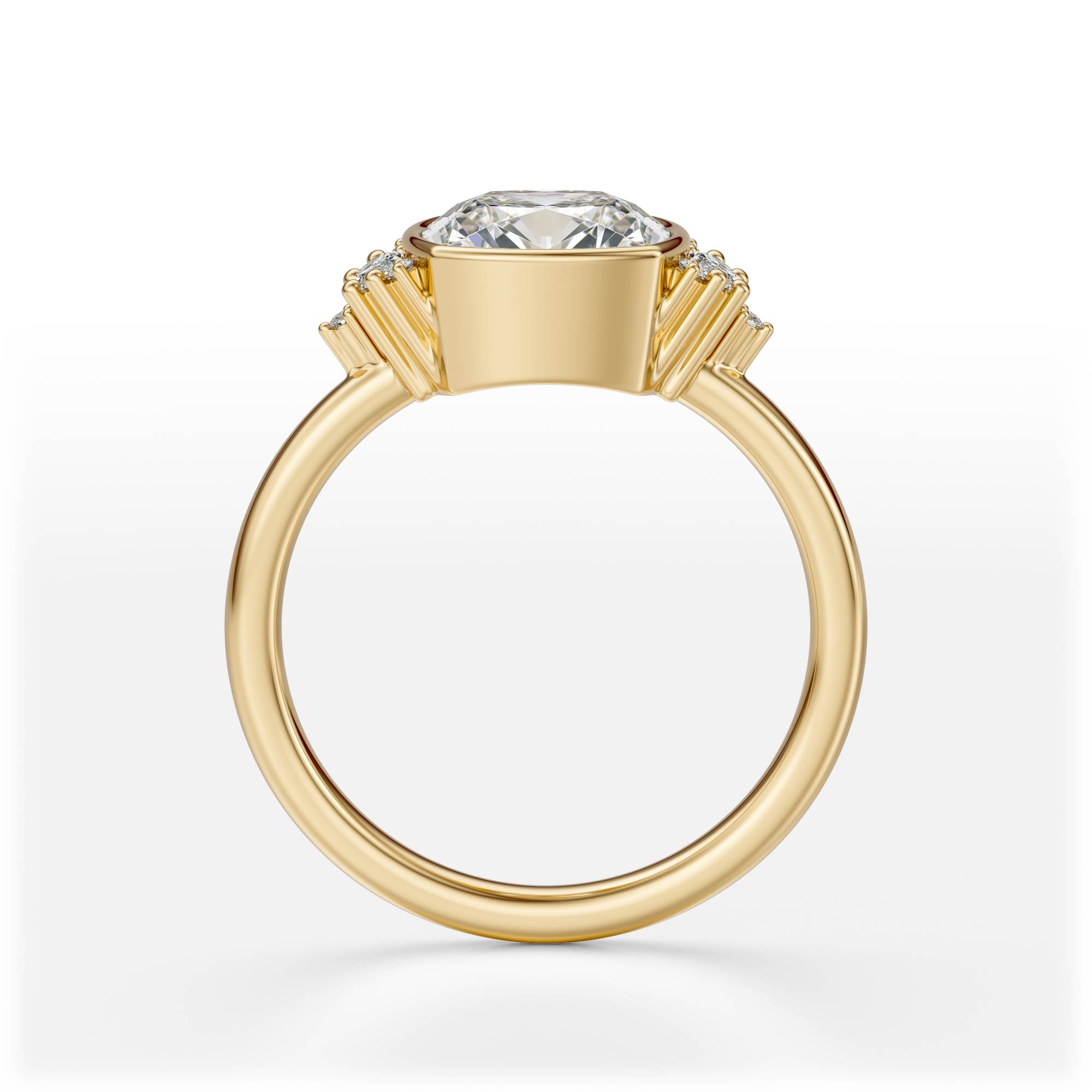 The Bezel Maren Ring | Cushion | Setting Only