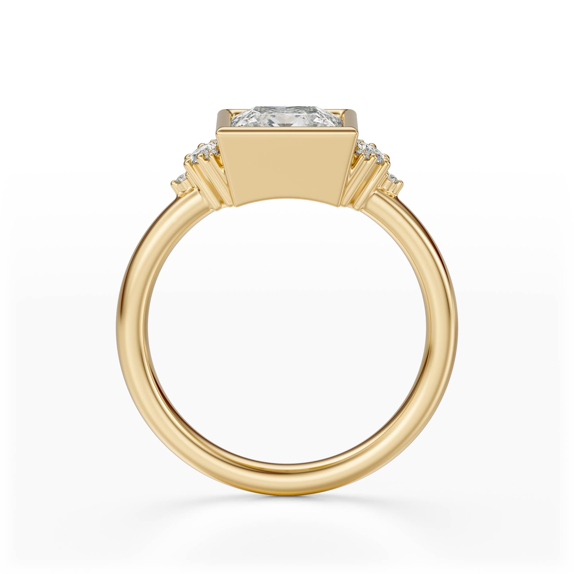 The Bezel Maren Ring | Princess - Lavender Creek Gems