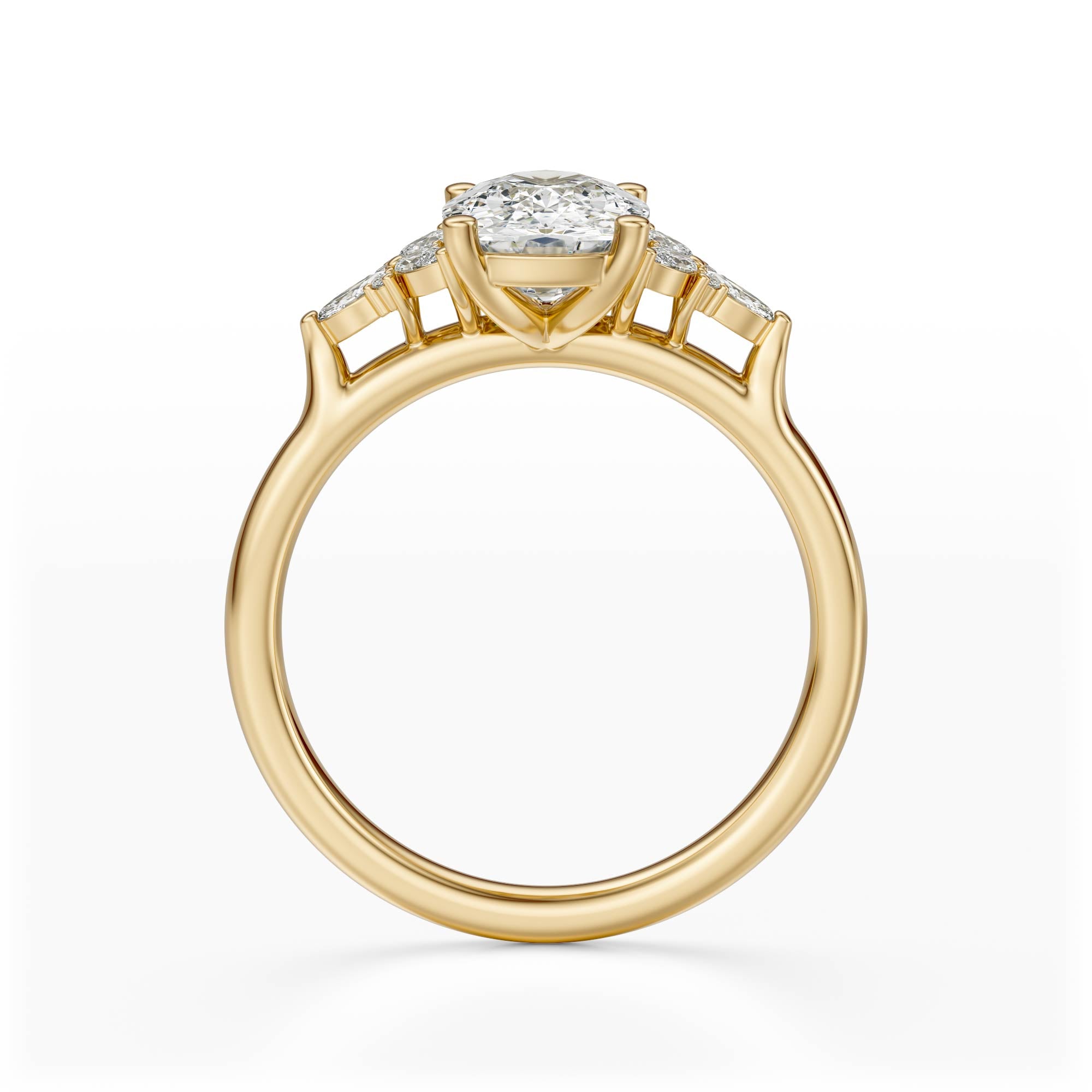 The Meadow Ring | Elongated Cushion | Setting Only - Lavender Creek Gems