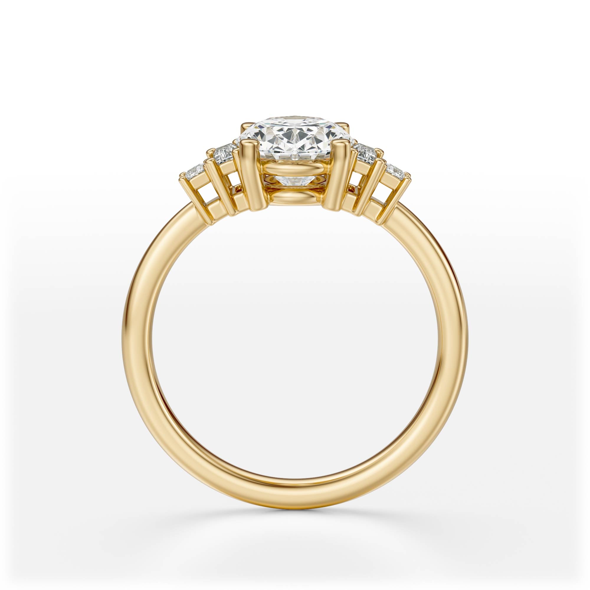 The Mira Ring | Oval | Setting Only - Lavender Creek Gems