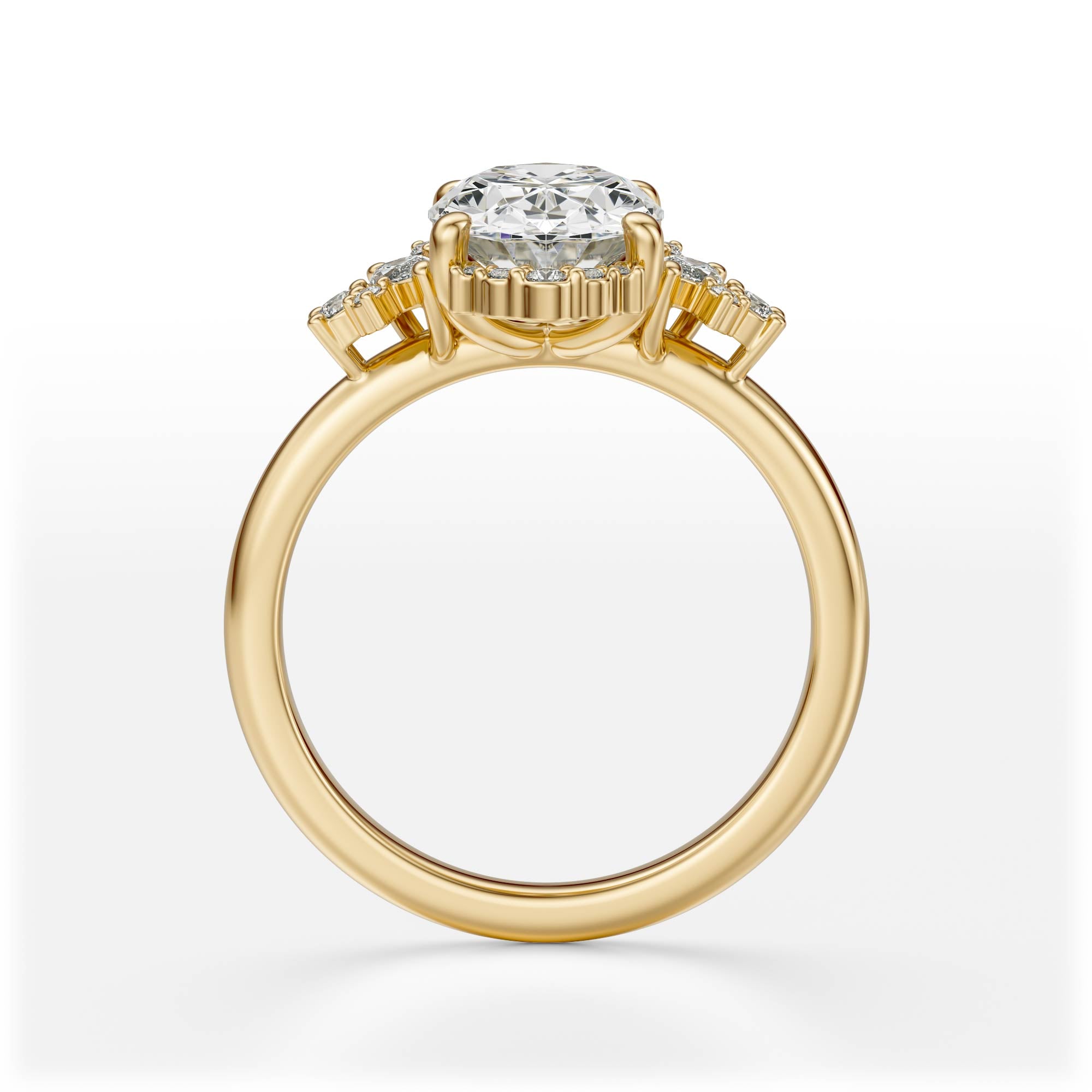 The Naevia Ring | Oval | Setting Only