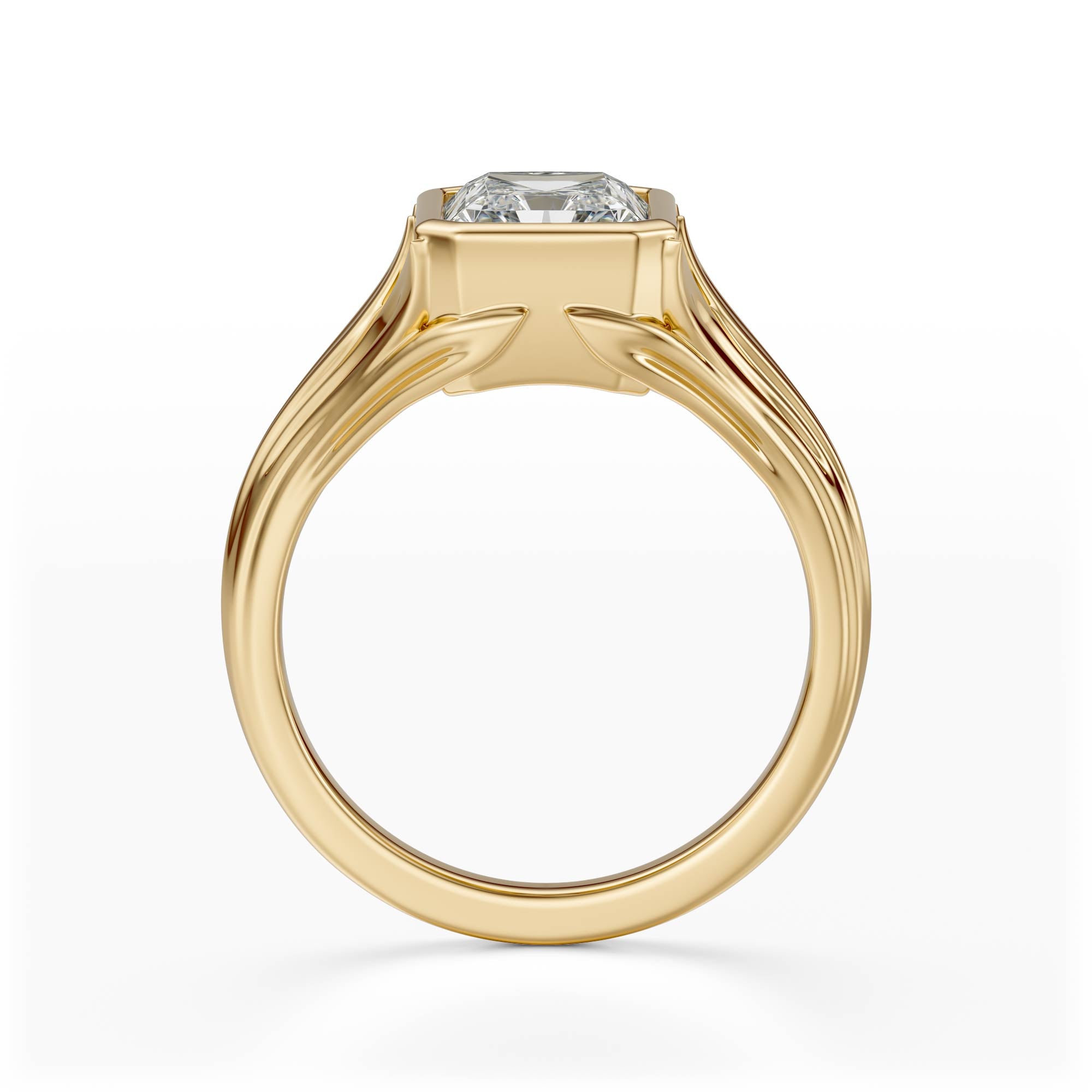 The Nightbloom Ring | Radiant | Setting Only - Lavender Creek Gems