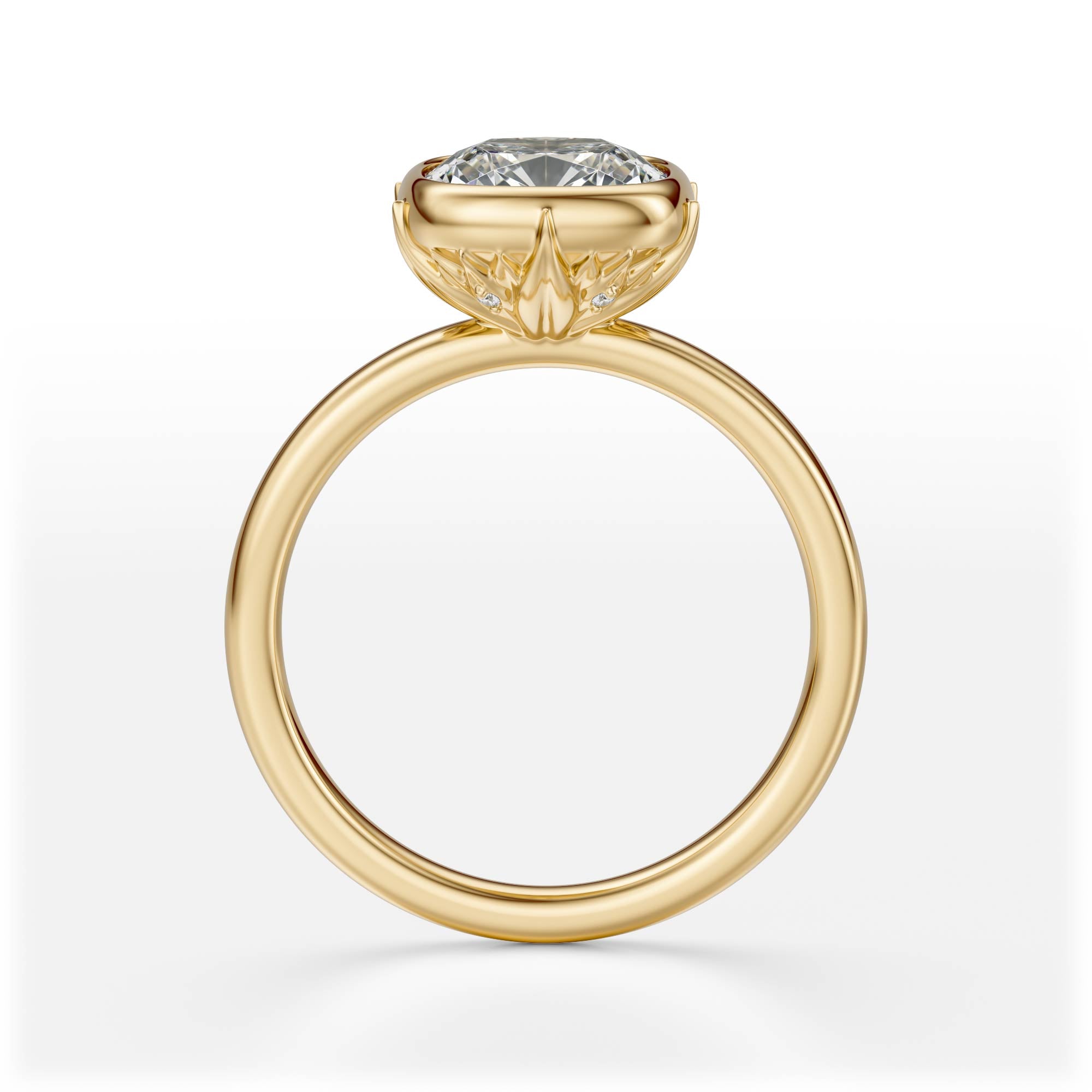 The Bezel Secret Garden Ring | Cushion | Setting Only