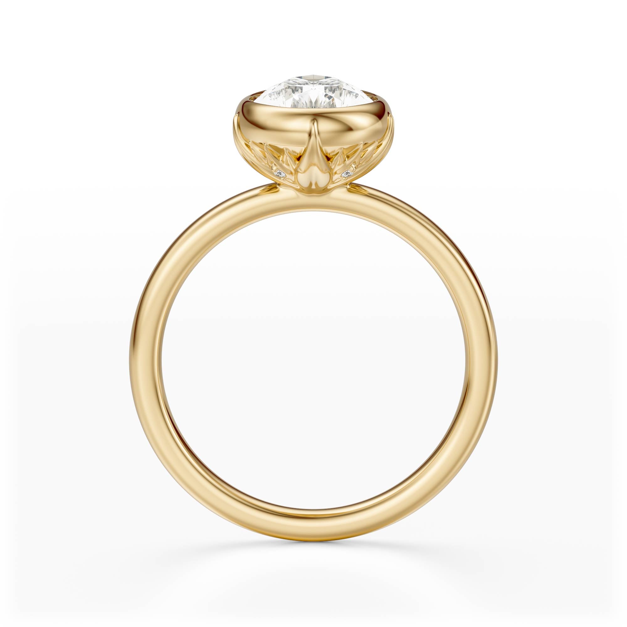 The Bezel Secret Garden Ring | Pear | Setting Only