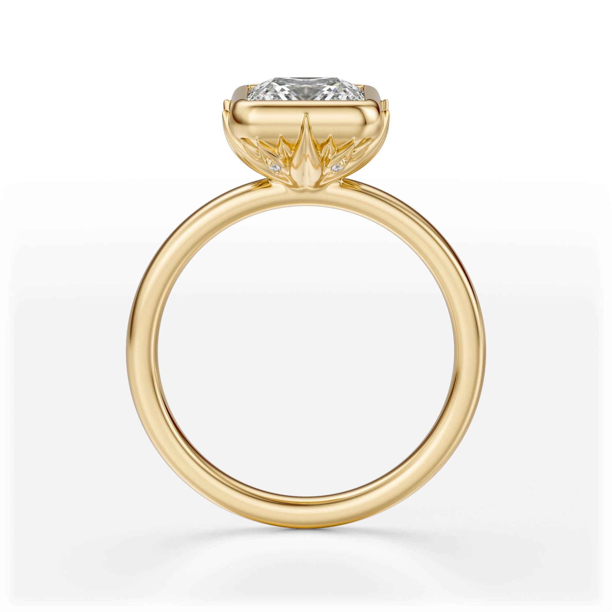 The Bezel Secret Garden Ring | Princess | Setting Only