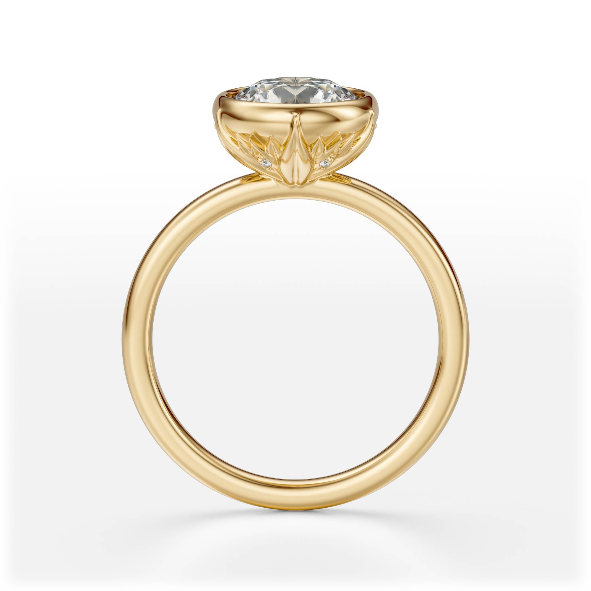 The Bezel Secret Garden Ring | Round | Setting Only
