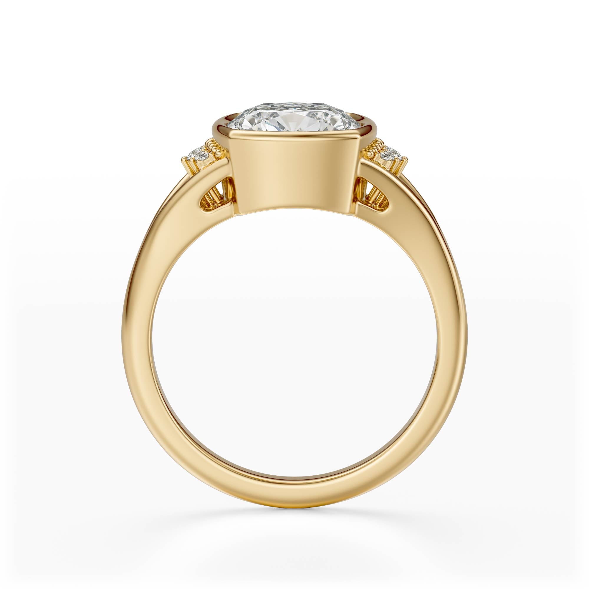 The Bezel Serendipity Ring | Cushion