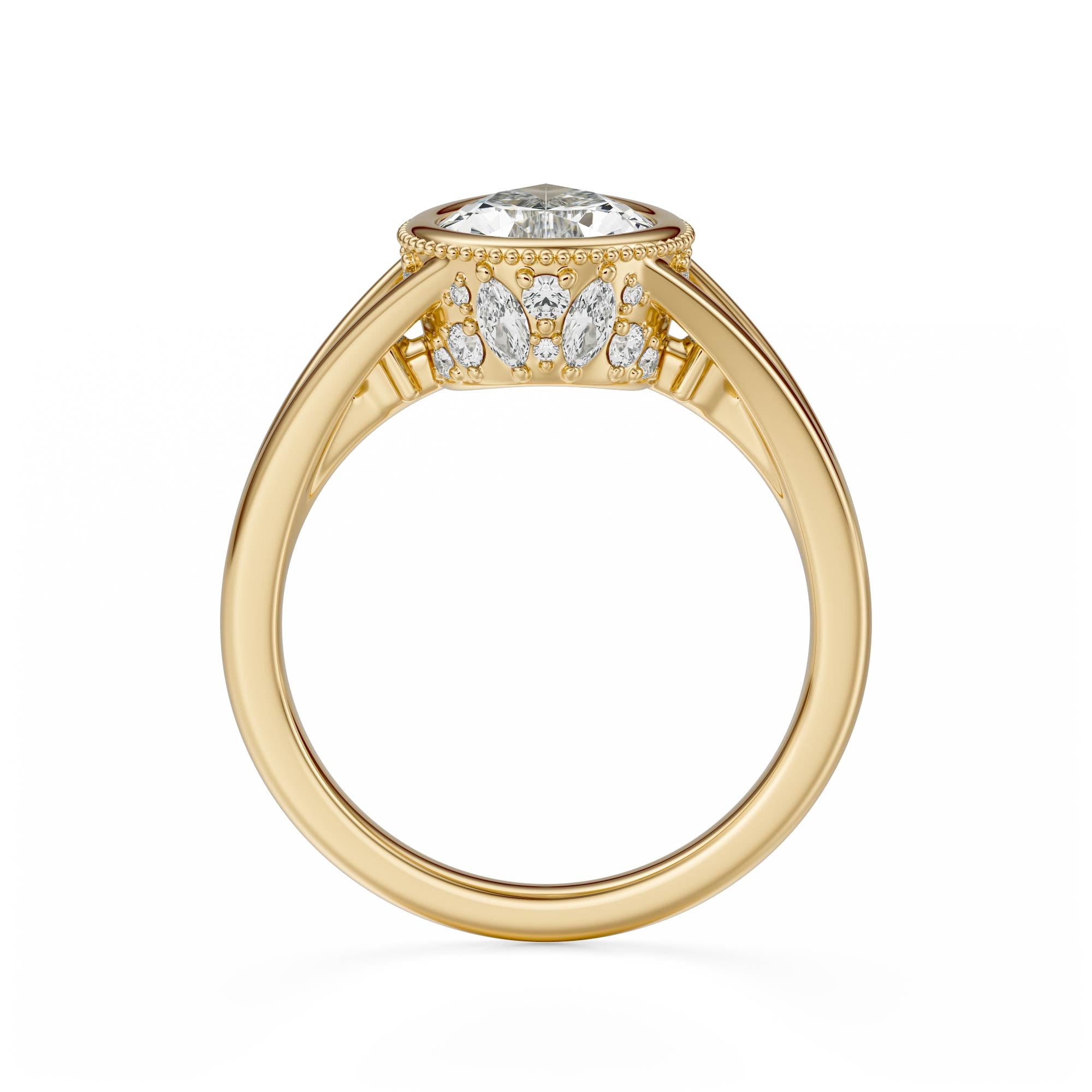 The Sitara Ring | Pear - Lavender Creek Gems