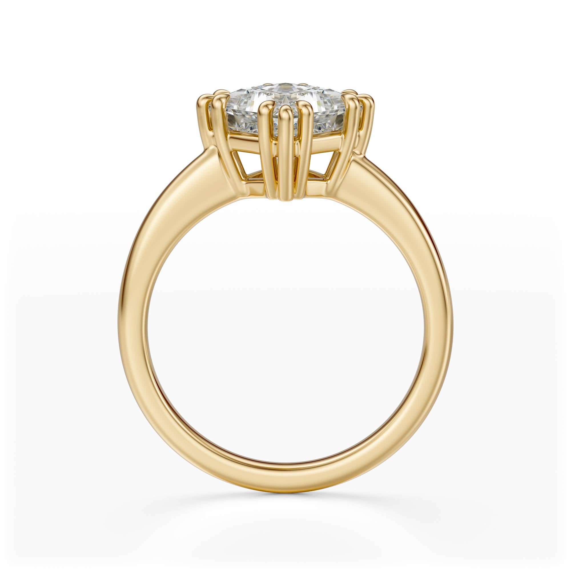 The Thalassa Ring | Princess | Setting Only - Lavender Creek Gems