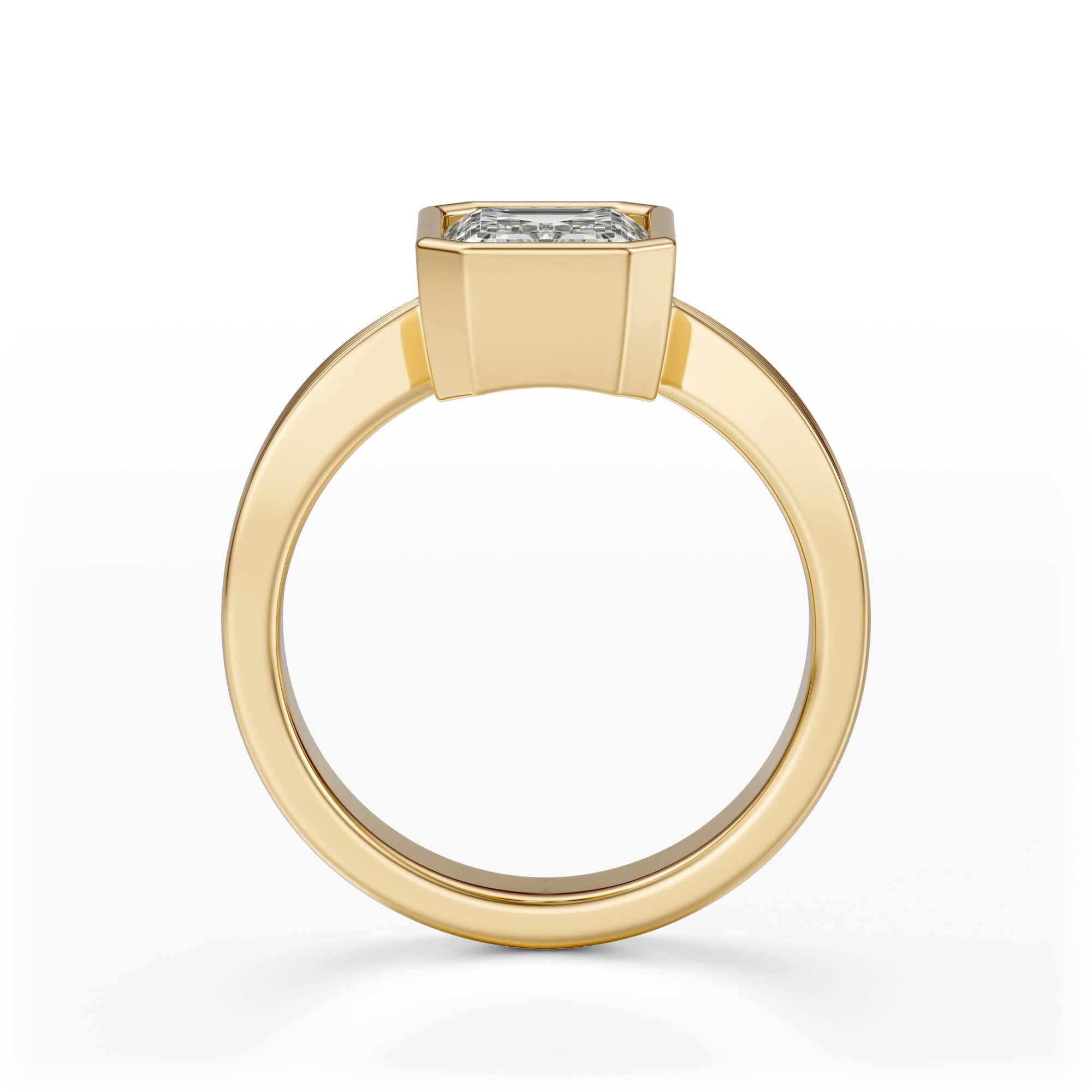 The Veil Ring | Emerald Cut - Lavender Creek Gems