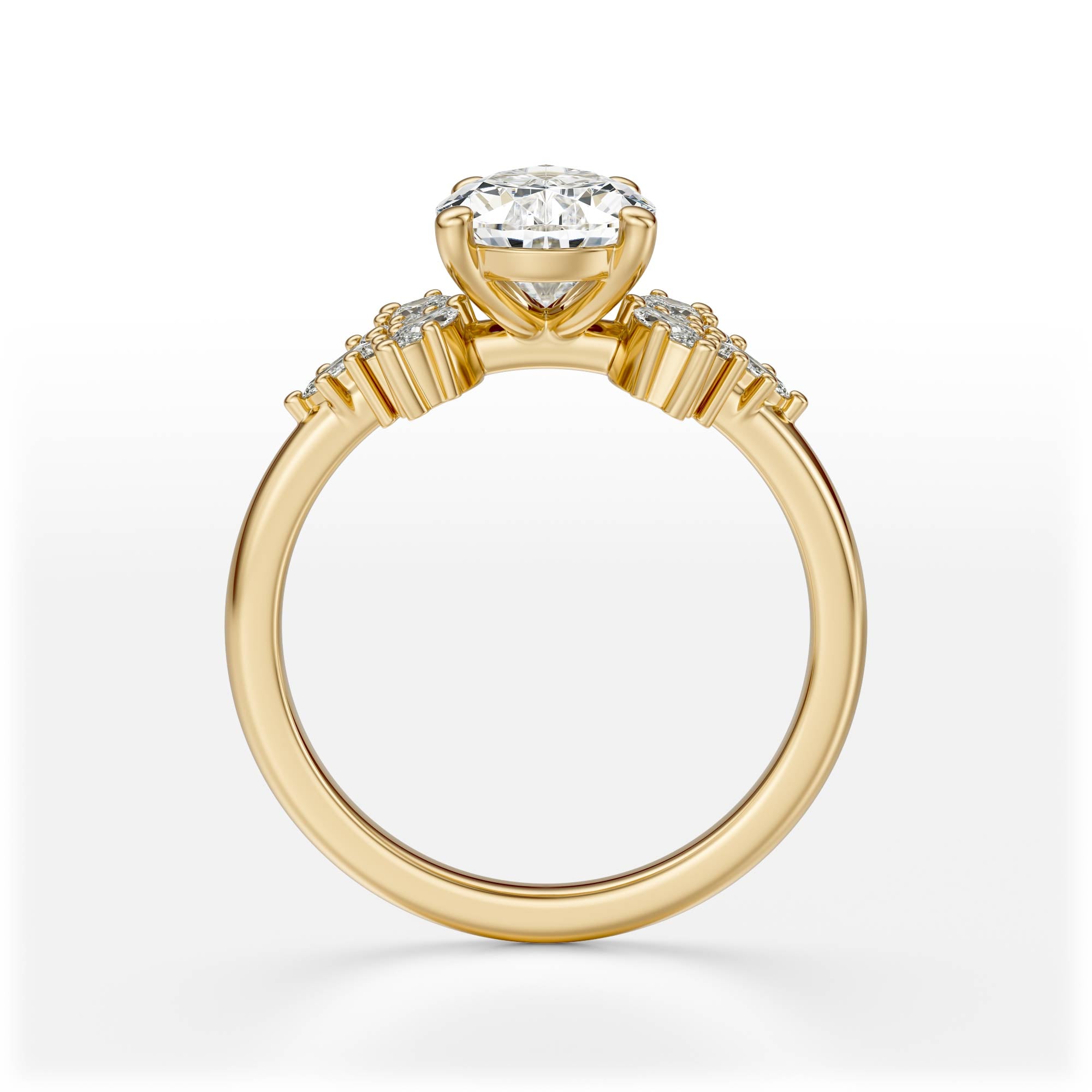 The Veraine Ring | Pear | Setting Only