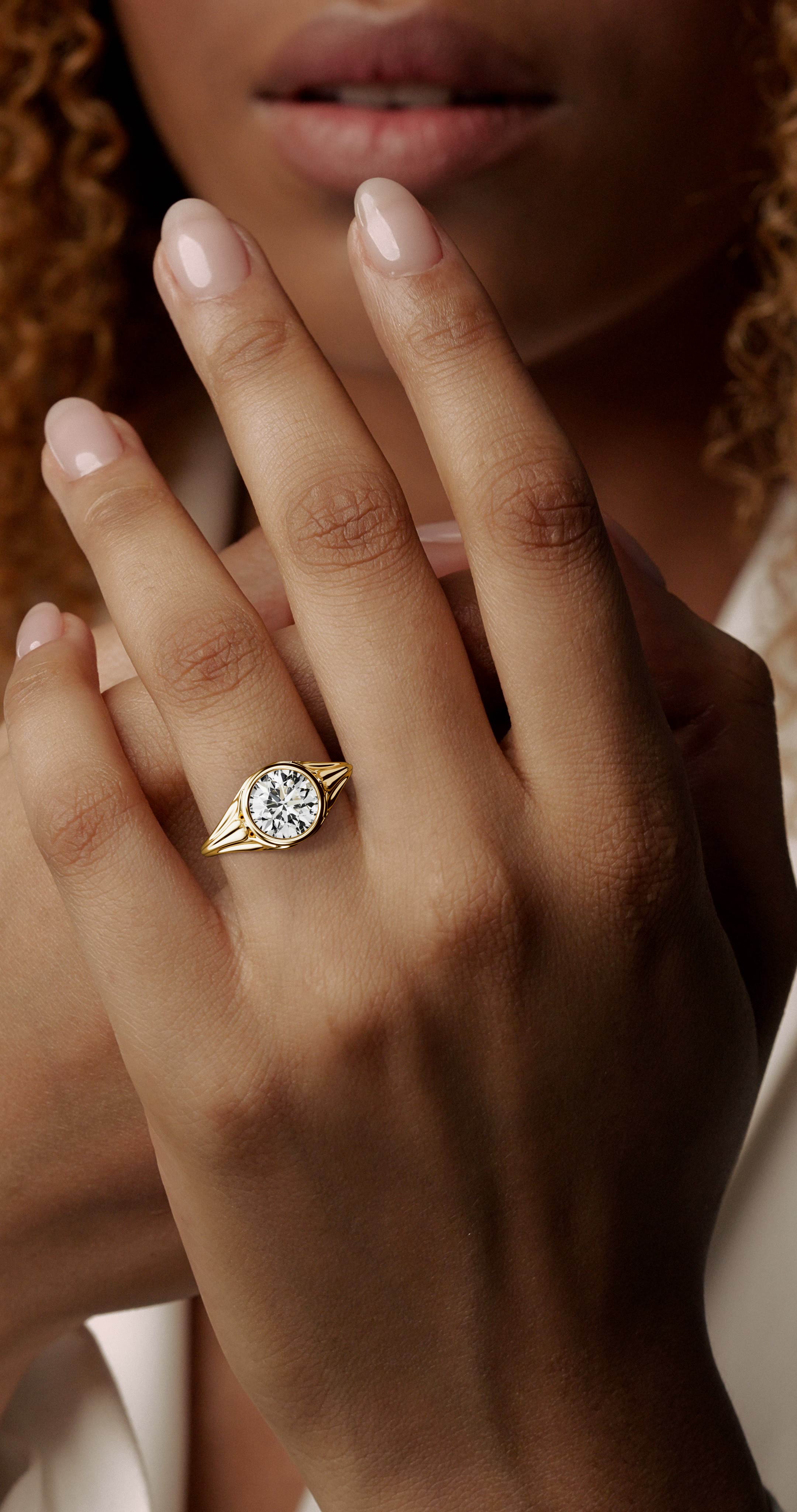 The Nightbloom Ring | Round | Setting Only - Lavender Creek Gems