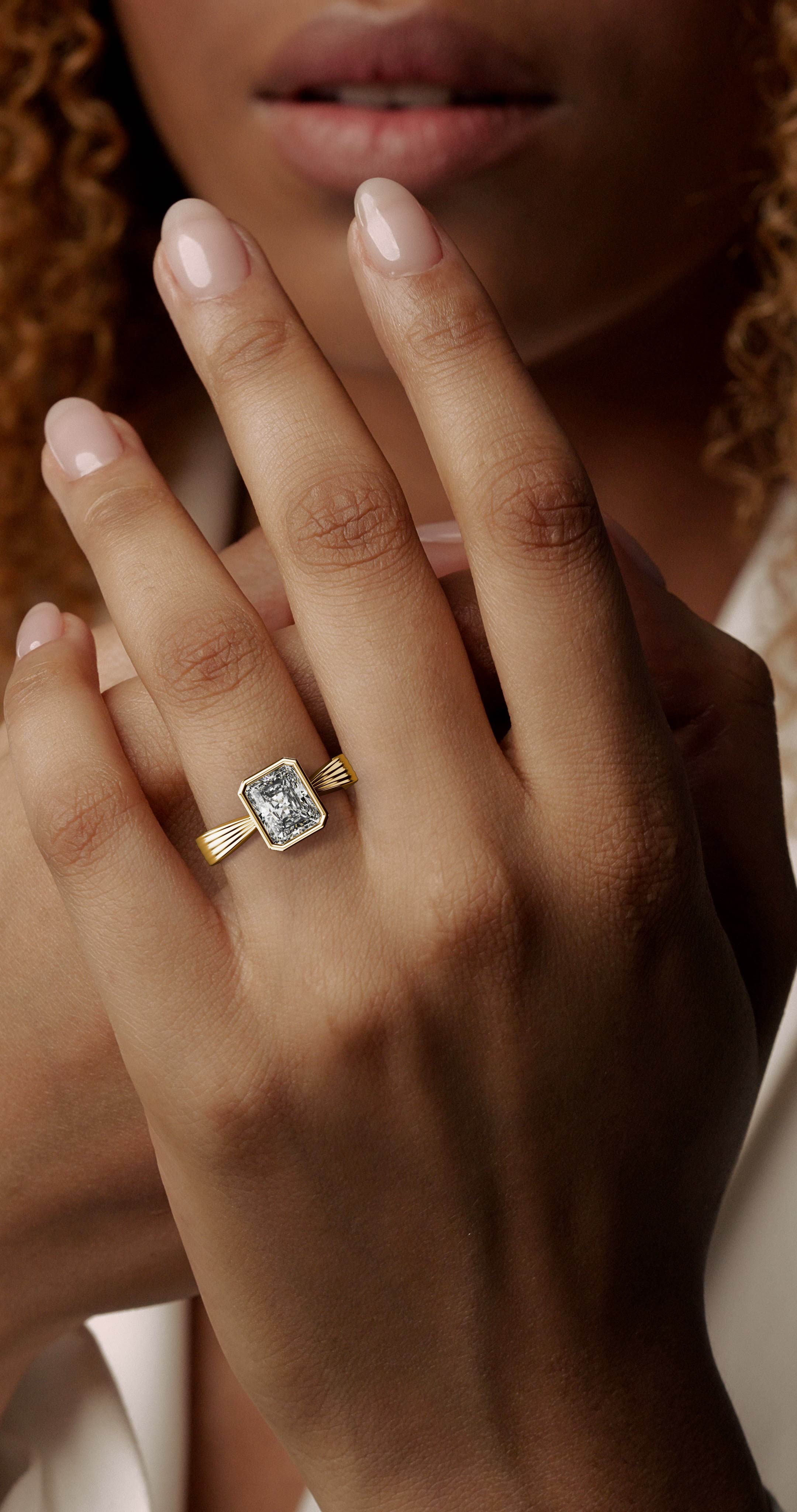 The Veil Ring | Radiant - Lavender Creek Gems