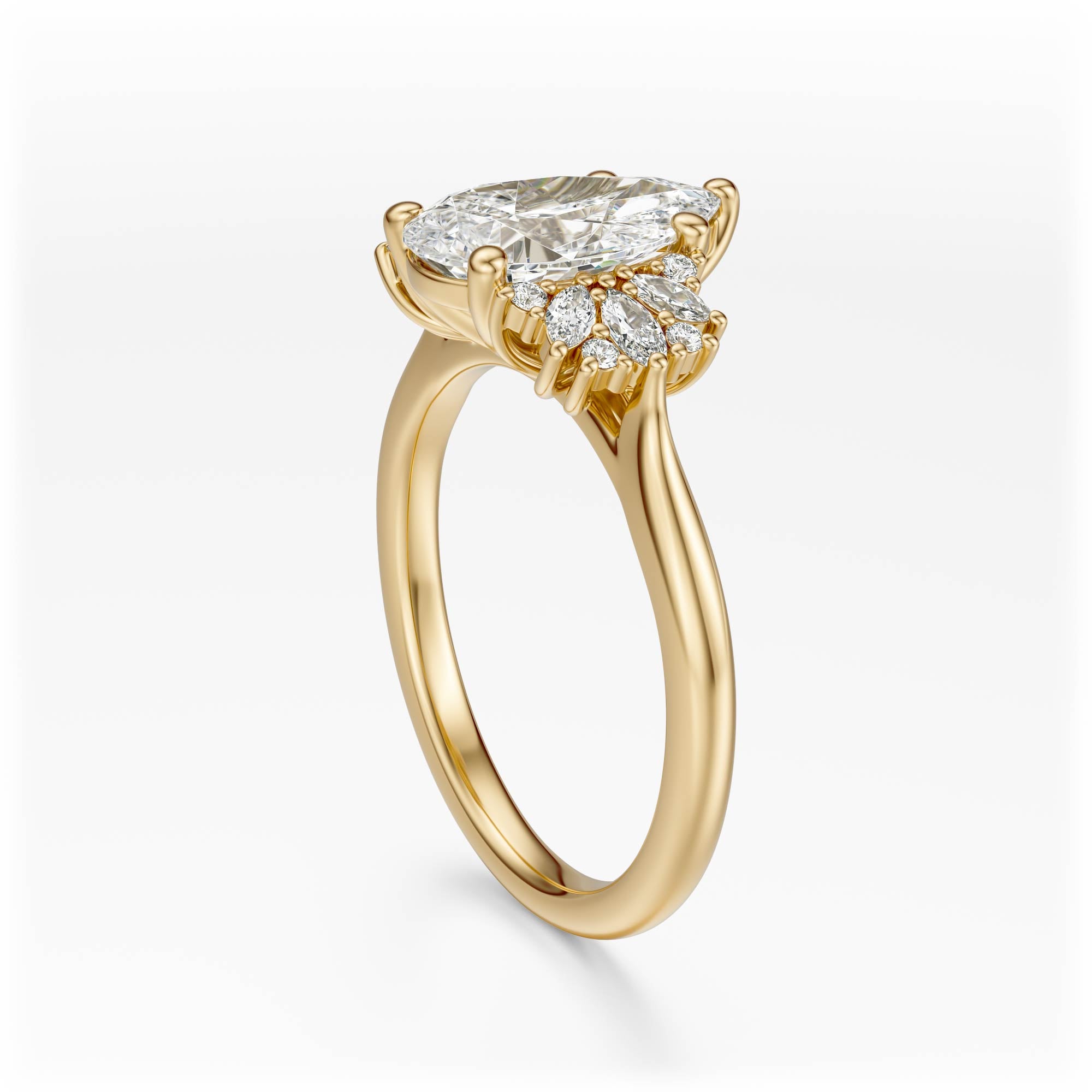 The Ambrosia Ring | Pear - Lavender Creek Gems