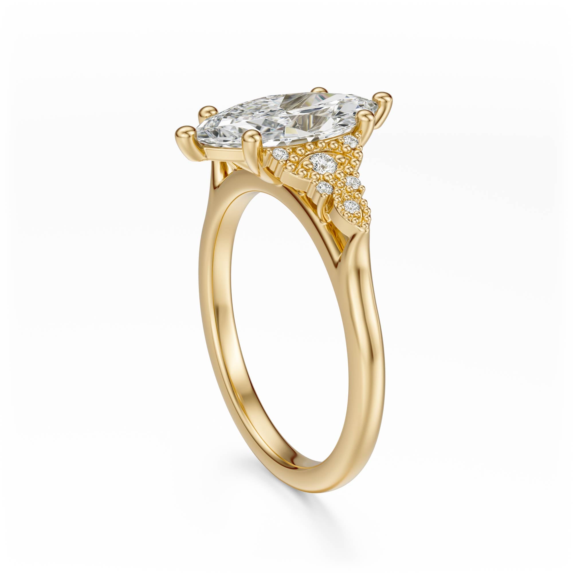 The Art Deco Maeve Ring | Marquise - Lavender Creek Gems