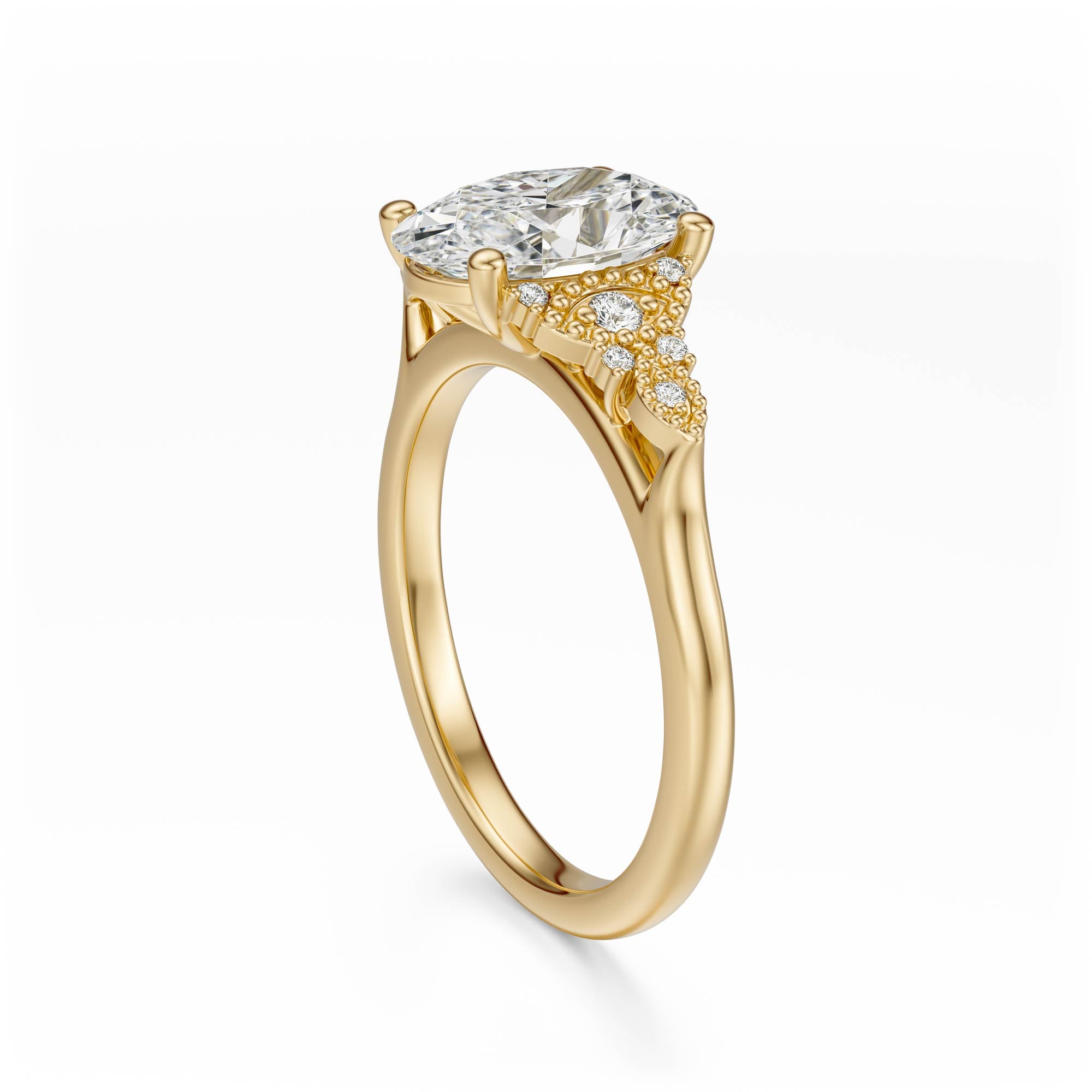 The Art Deco Maeve Ring | Oval - Lavender Creek Gems
