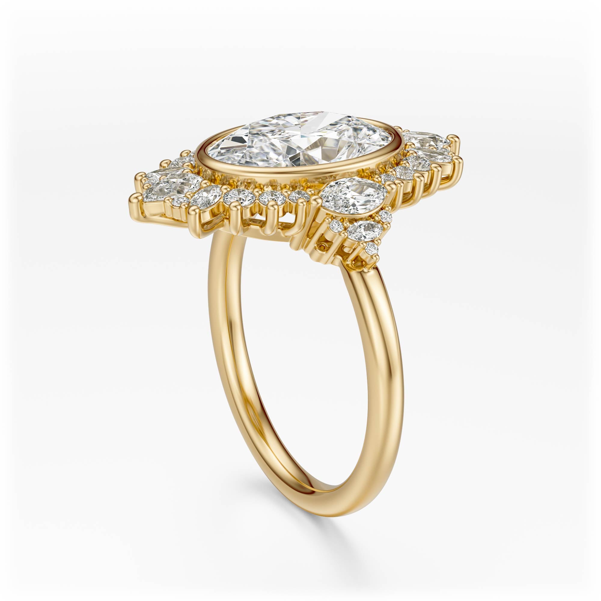 The Ethereal Ring | Oval | Setting Only - Lavender Creek Gems