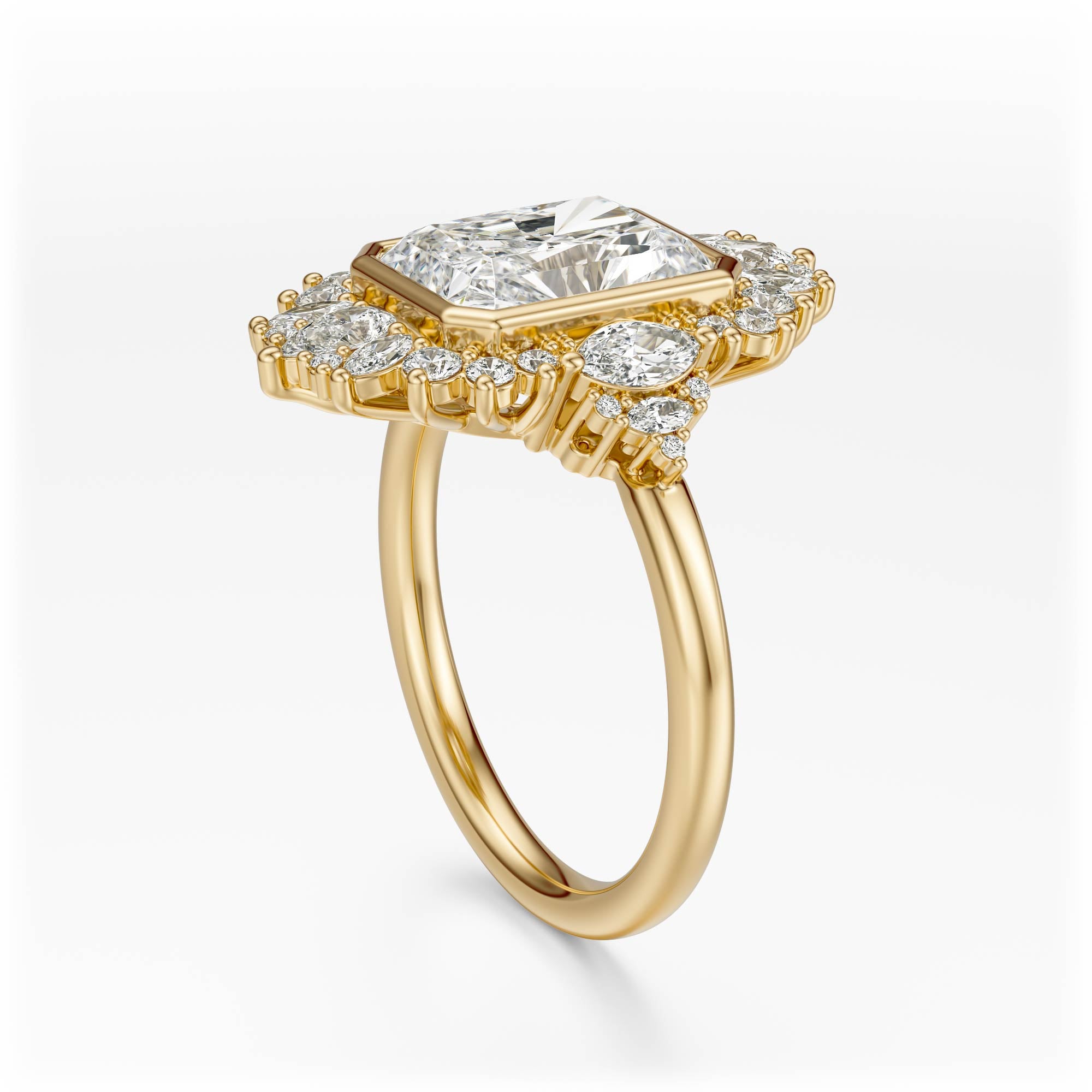 The Ethereal Ring | Radiant | Setting Only