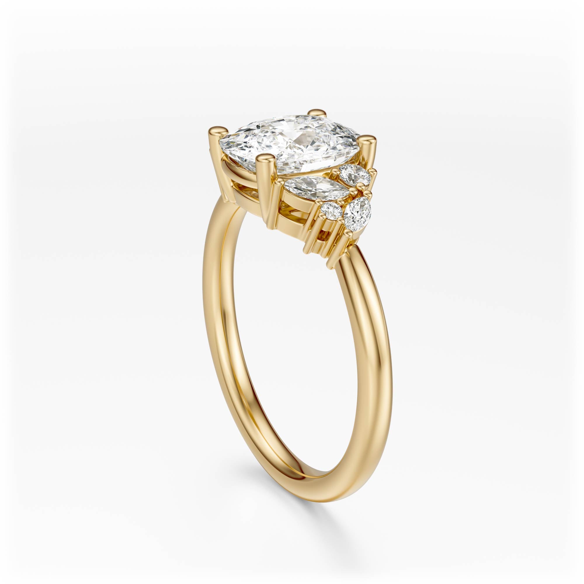 The Laurel Ring | Elongated Cushion