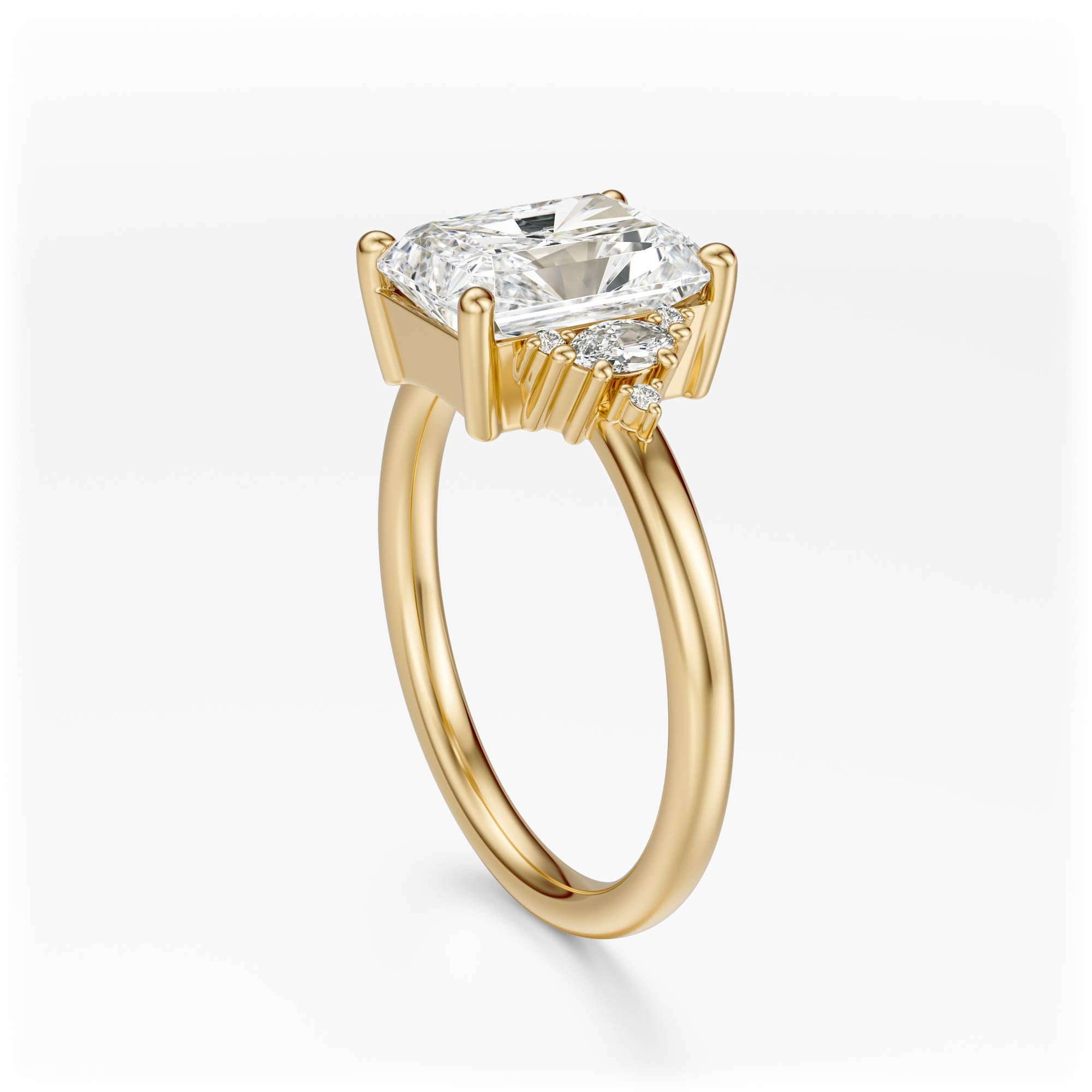 The Low Maren Ring | Radiant | Setting Only