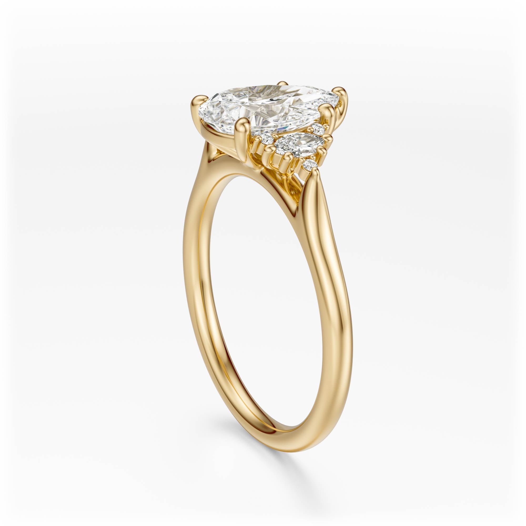 The Maren Ring | Pear | Setting Only