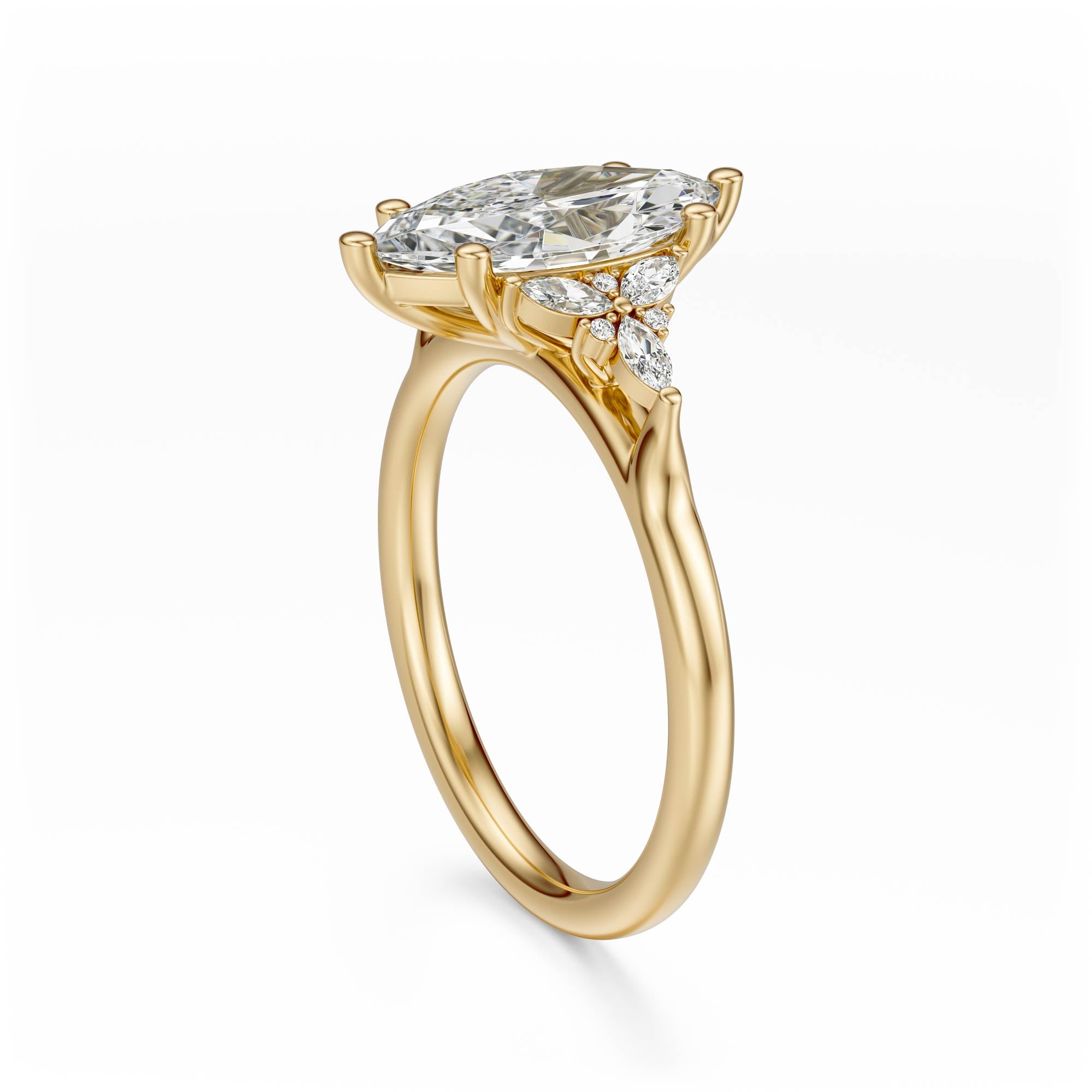 The Meadow Ring | Marquise | Setting Only - Lavender Creek Gems