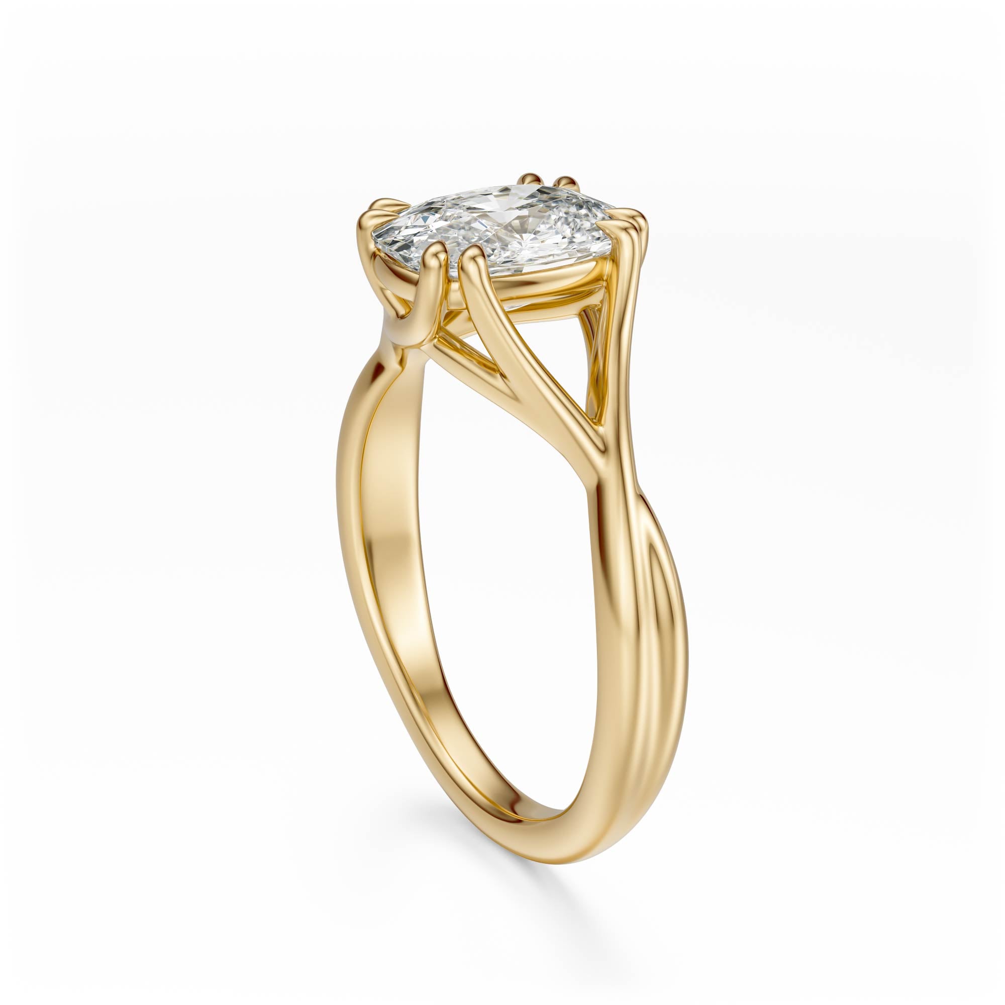 The Entwine Ring | Elongated Cushion - Lavender Creek Gems