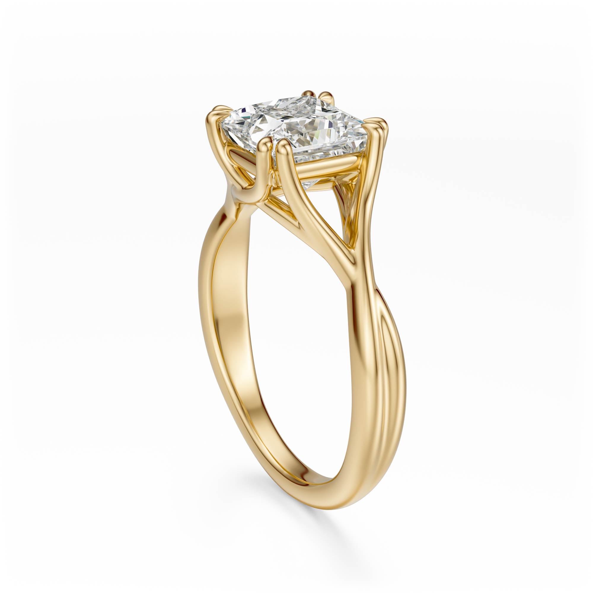 The Entwine Ring | Princess | Setting Only - Lavender Creek Gems