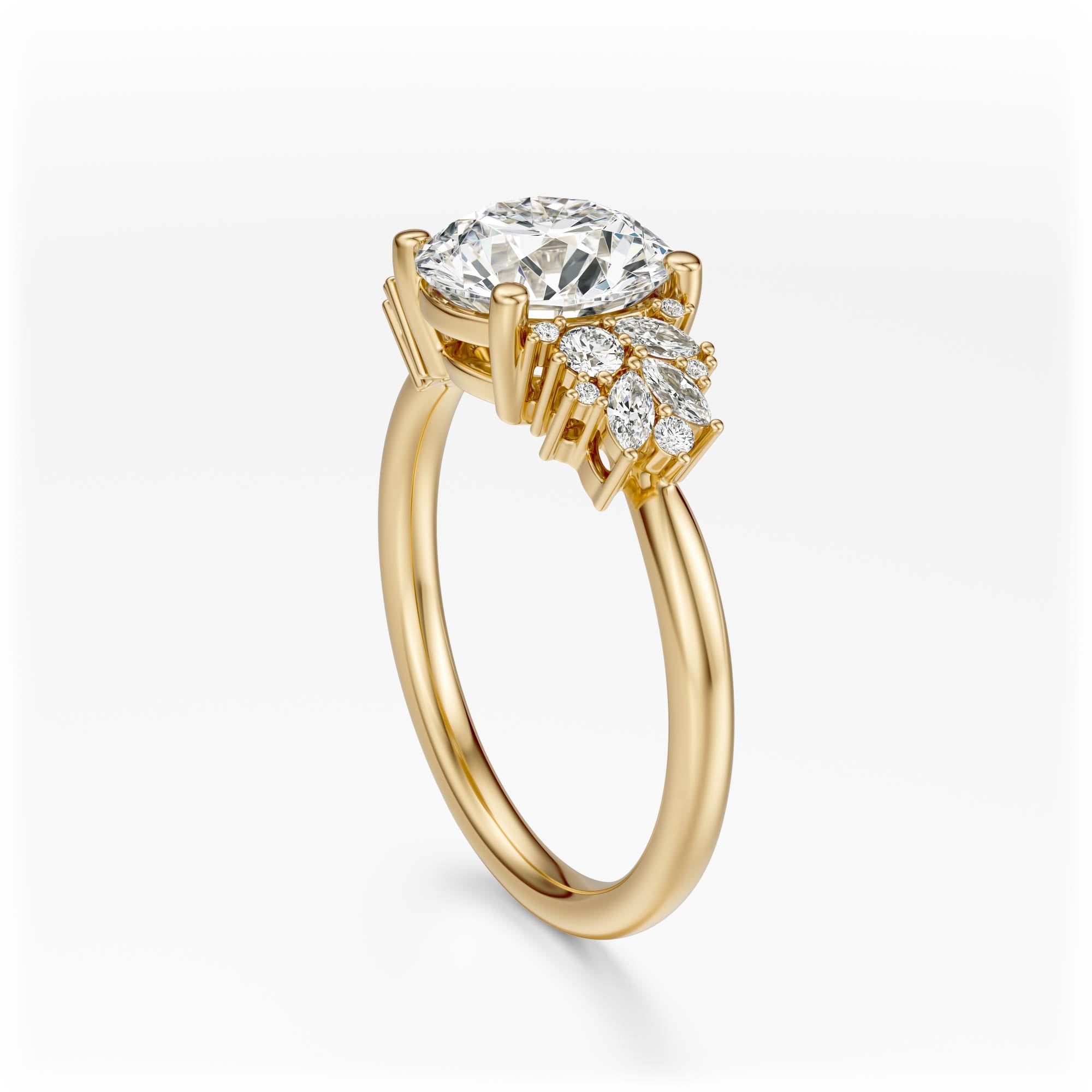 The Rosalie Ring | Round | Setting Only