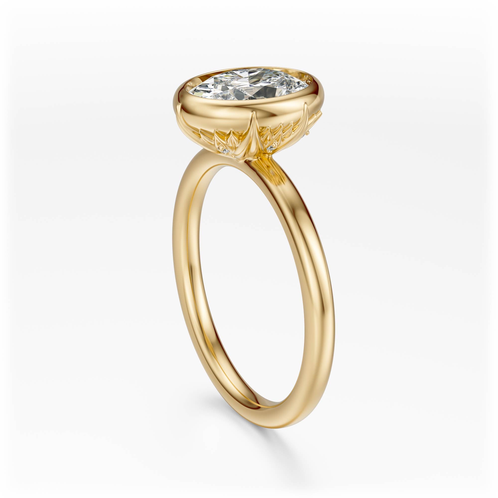 The Bezel Secret Garden Ring | Oval | Setting Only